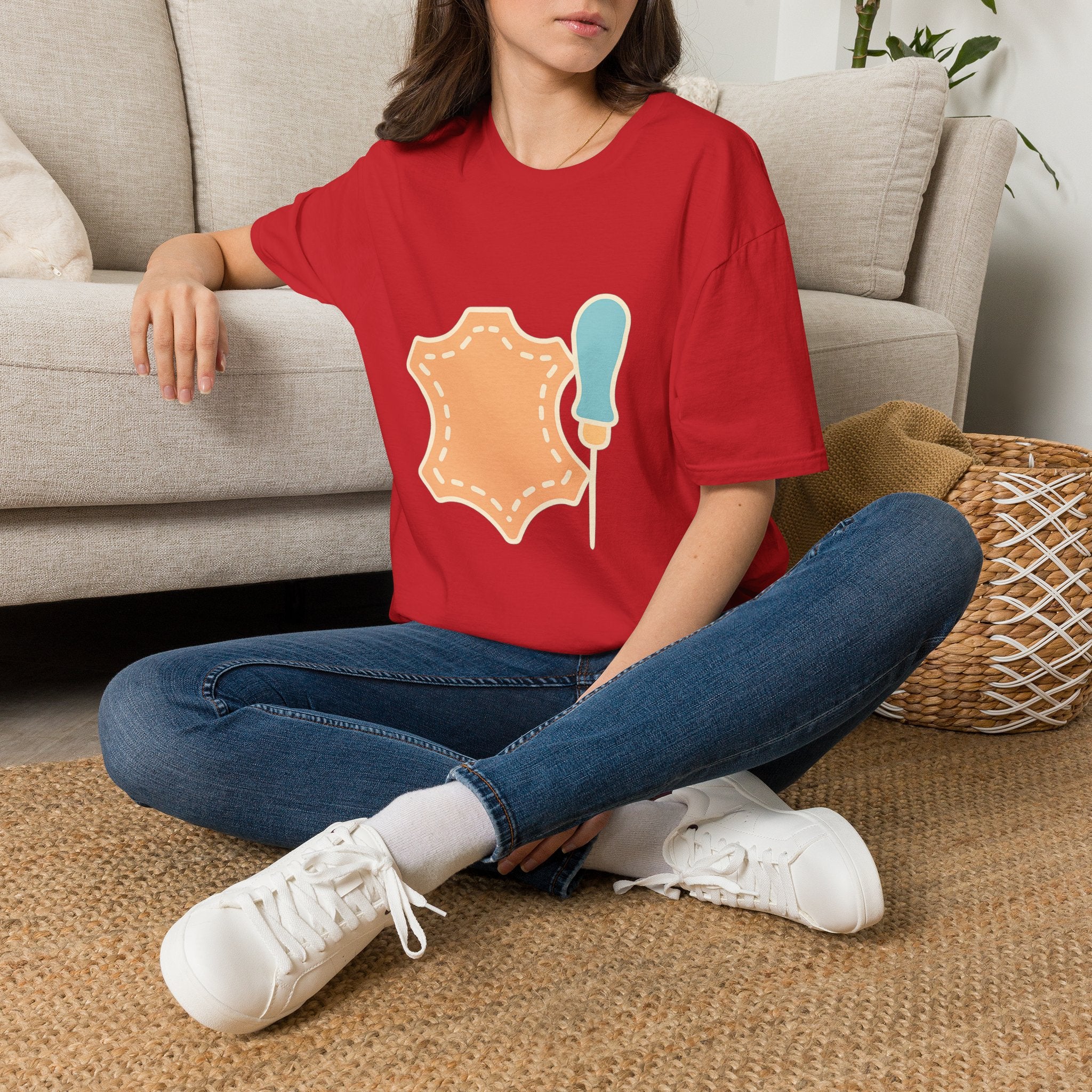 Leathercraft Gift T-Shirt — Just Because Gift for Best Friend