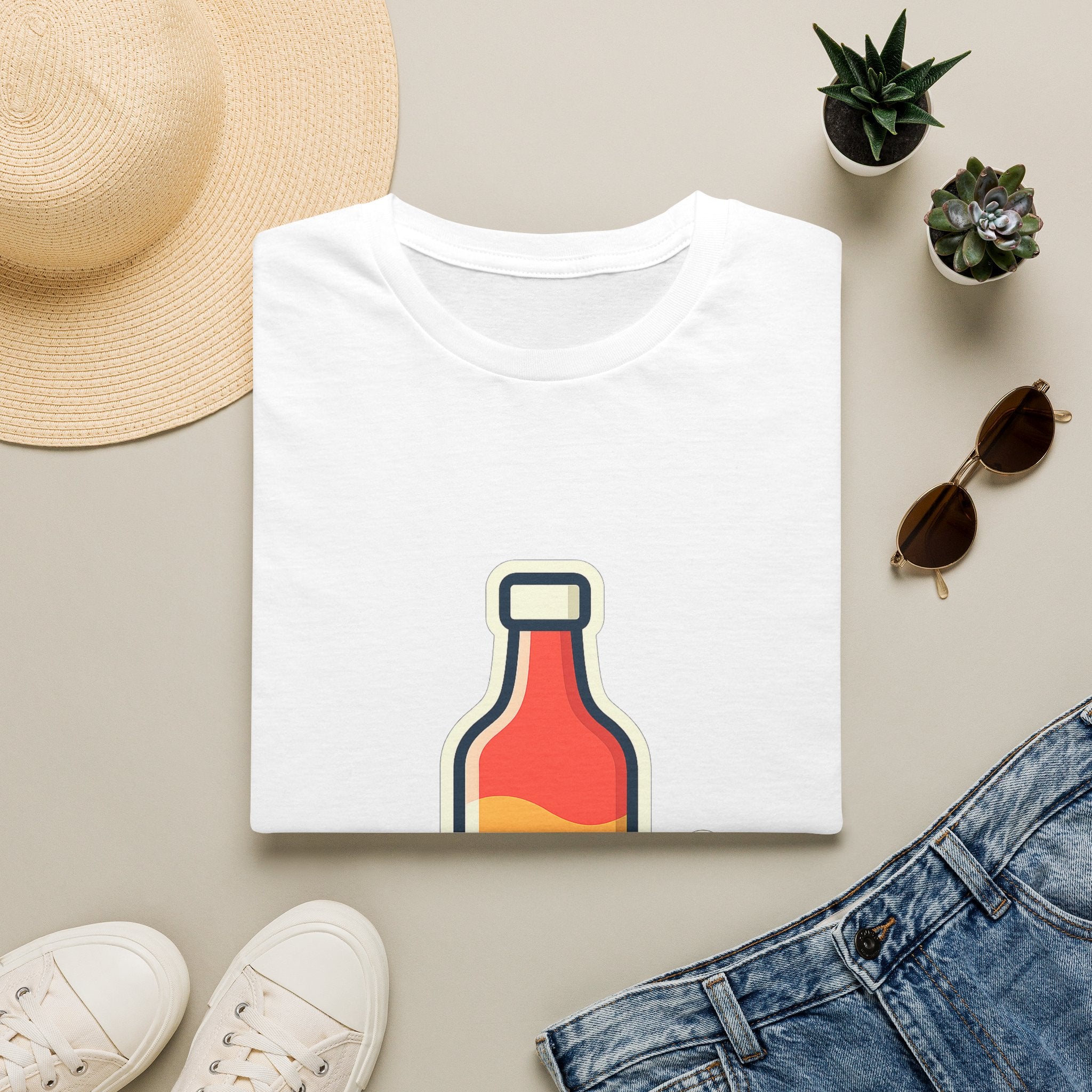 Hot Sauce & Chili Lover Unisex T-Shirt | Soft Cotton Tee for Spicy Food Fans