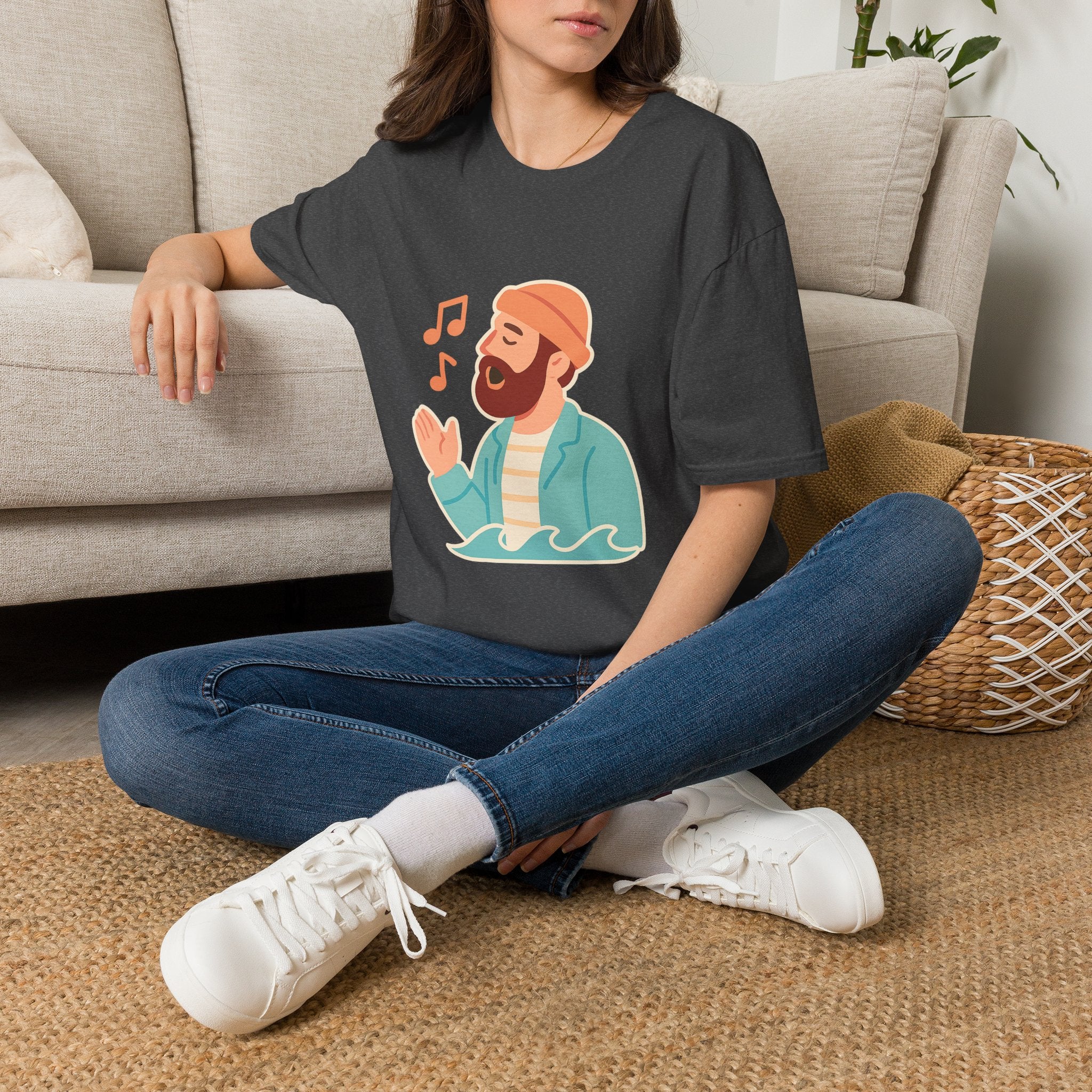 Sea Shanty Singing Graphic T-Shirt