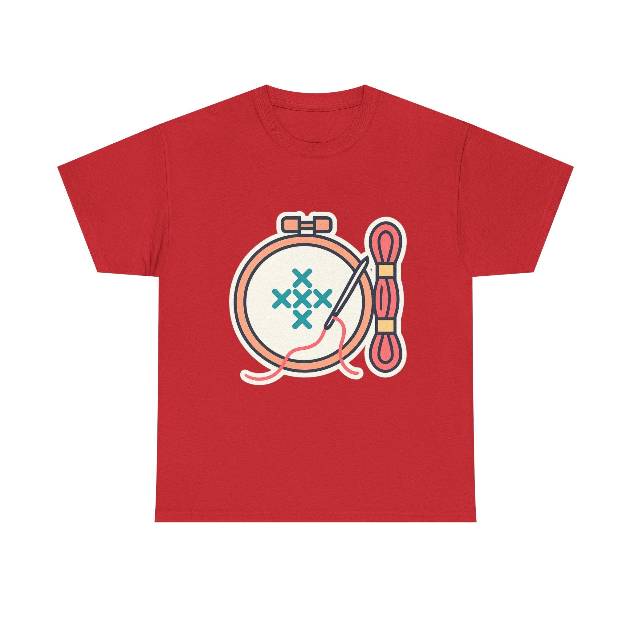 Cross Stitch Unisex T-Shirt | Soft Cotton Tee for Needlework Lovers