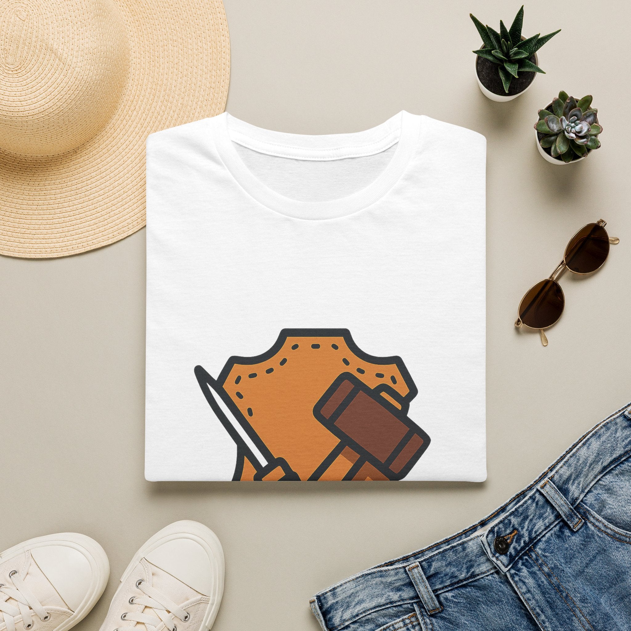 Leathercraft t-shirt with leathercraft design – just because gift for a best friend