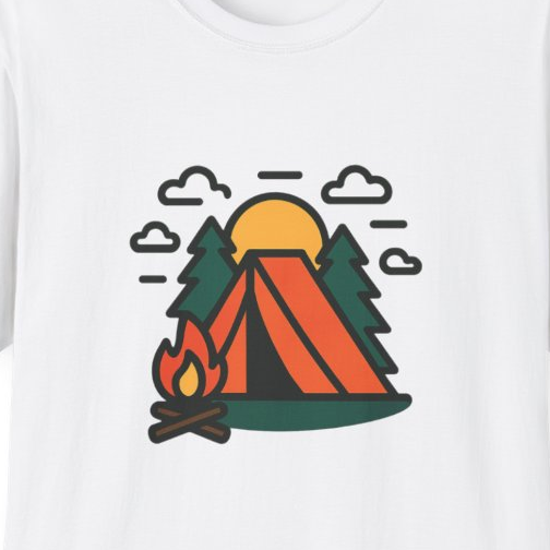 Camping Outdoors Gift T-Shirt — Anniversary Gift for Grandma