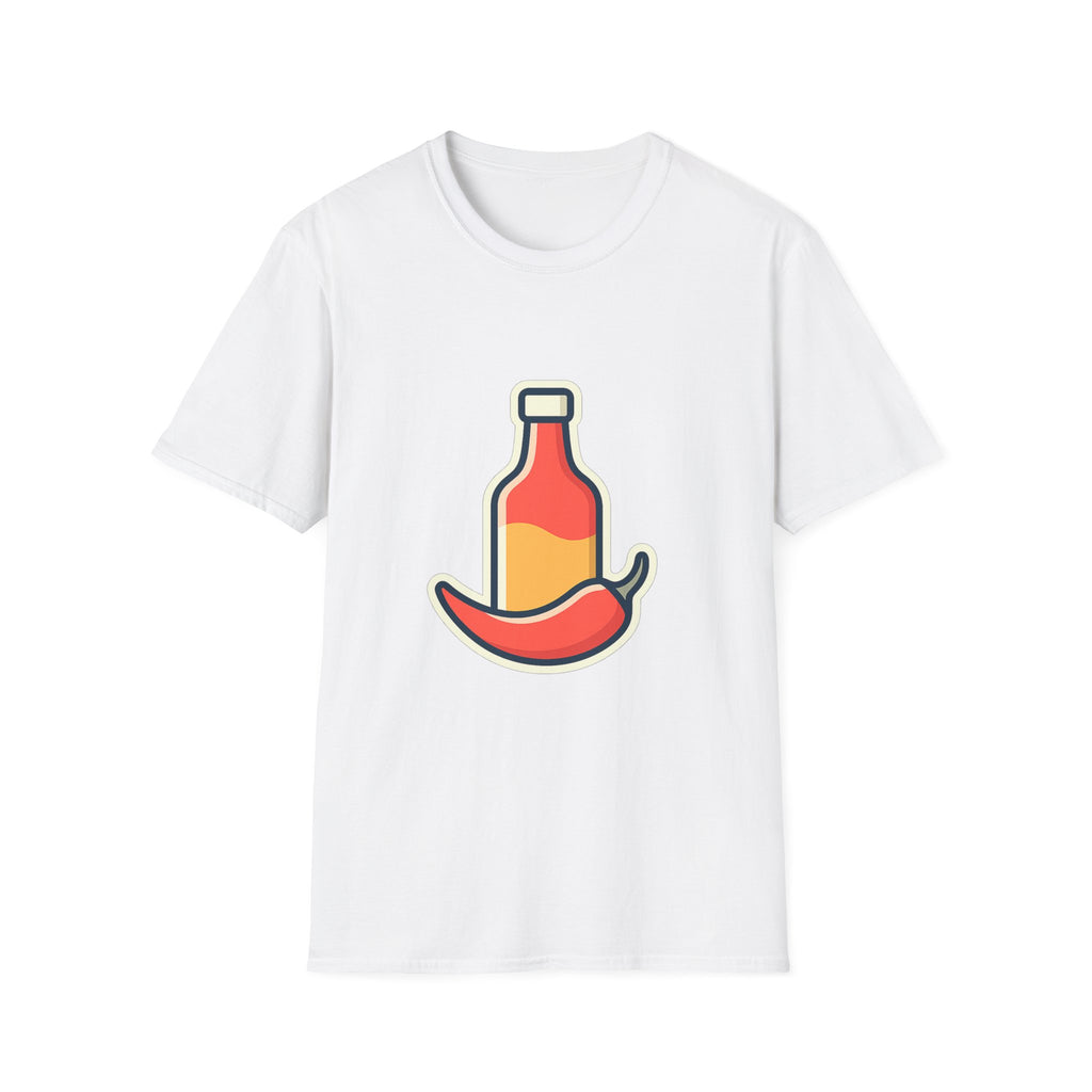 Hot Sauce & Chili Lover Unisex T-Shirt | Soft Cotton Tee for Spicy Food Fans