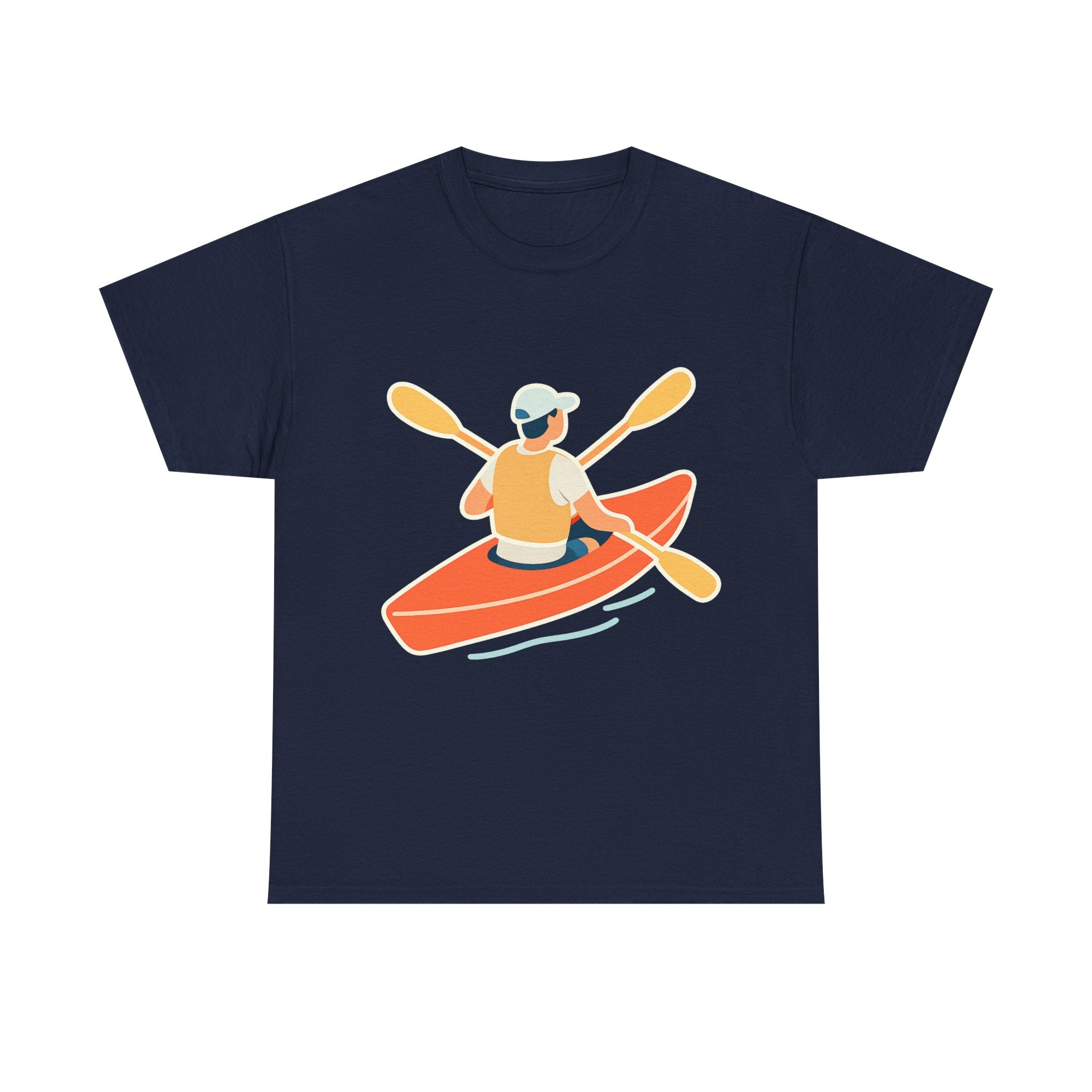 Kayaking Paddling Adventure Unisex T-Shirt - Soft Comfort Cotton Tee
