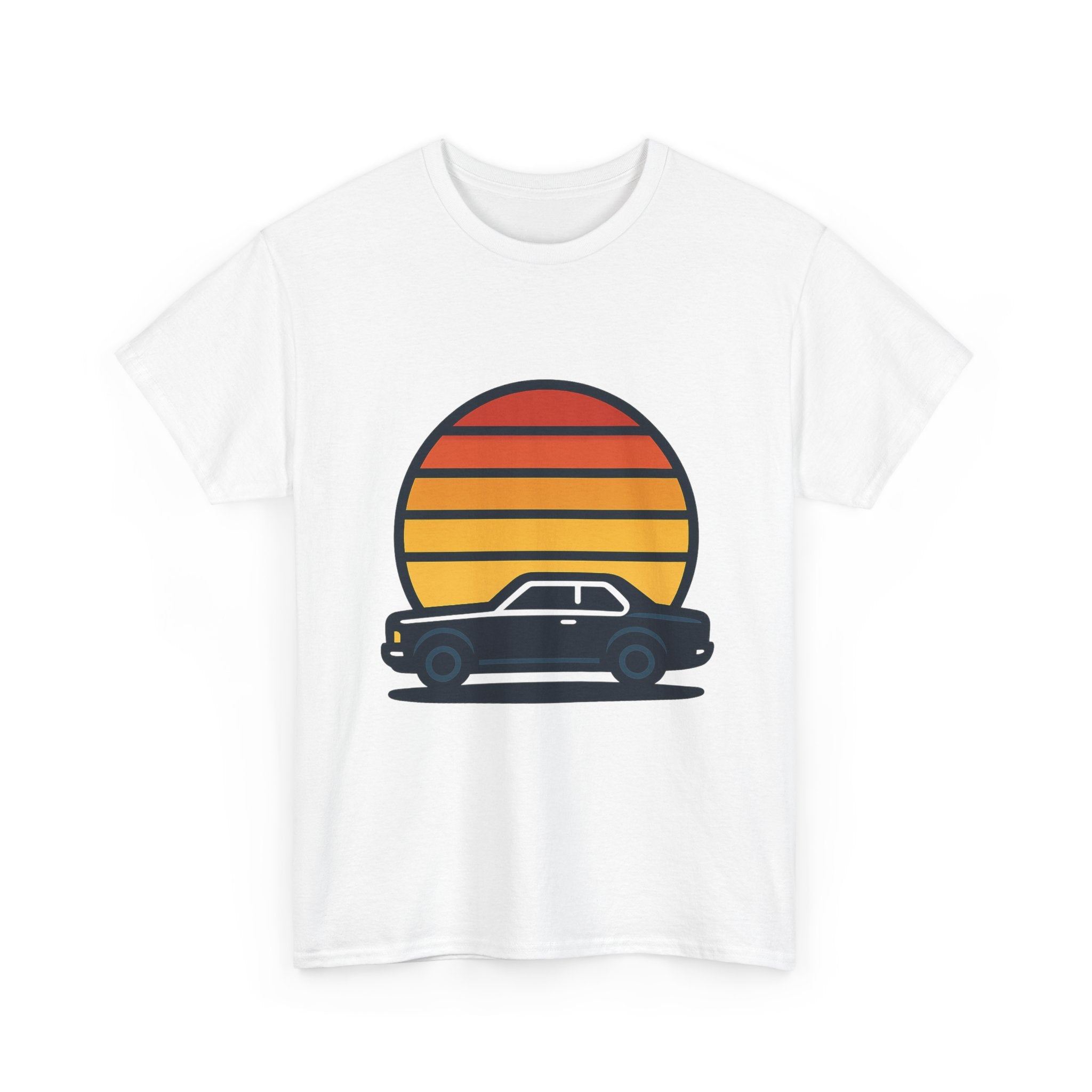 Vintage Retro Sunset T-Shirt | Unisex Cotton Tee | Boho Style Apparel