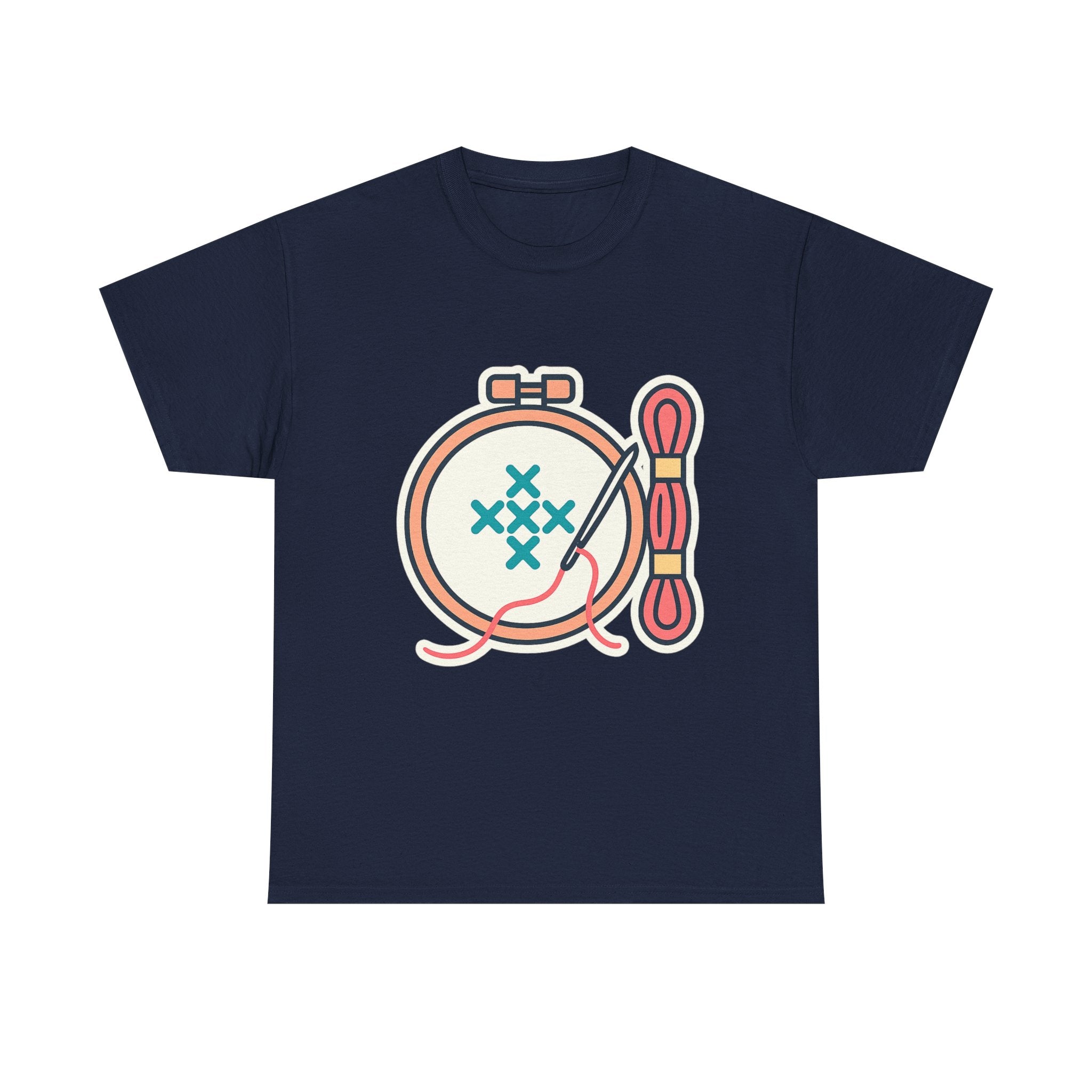 Cross Stitch Unisex T-Shirt | Soft Cotton Tee for Needlework Lovers