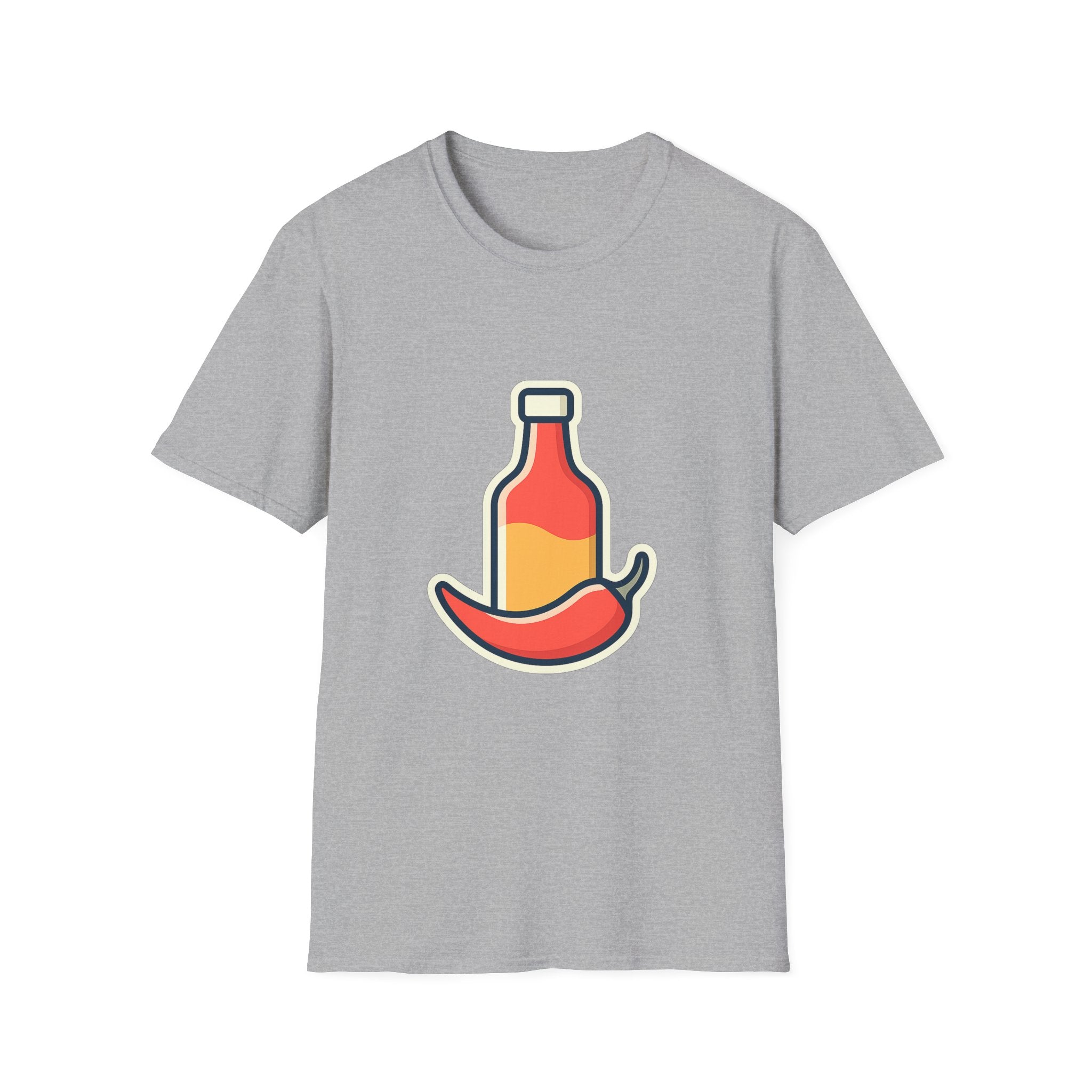 Hot Sauce & Chili Lover Unisex T-Shirt | Soft Cotton Tee for Spicy Food Fans