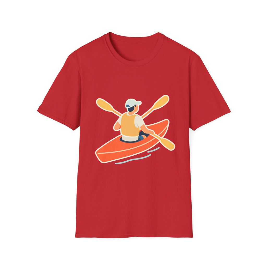 Kayaking Paddling Adventure Unisex T-Shirt - Soft Comfort Cotton Tee
