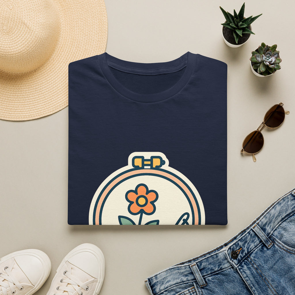 Embroidered Art Unisex T-Shirt | Comfortable Cotton Tee for Art Lovers