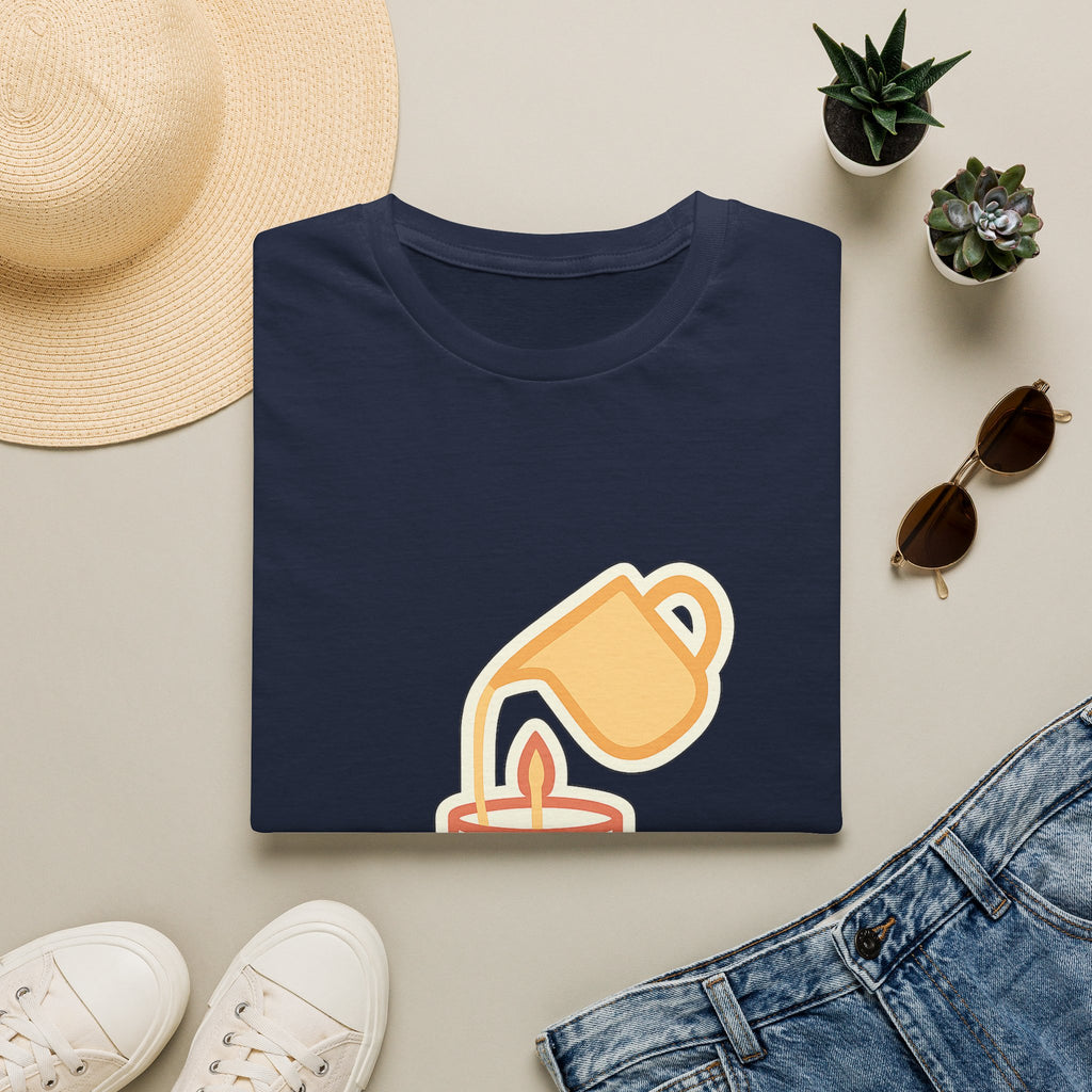 Candle making t-shirt in Navy – gift for her