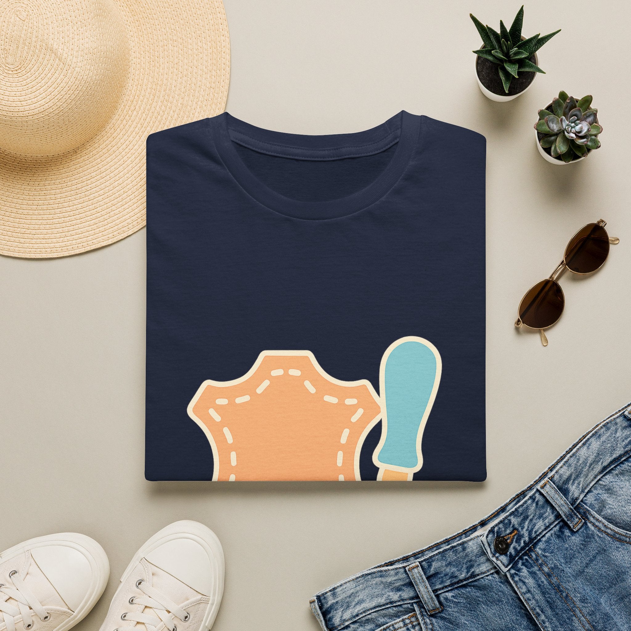 Leathercraft t-shirt with leathercraft design – just because gift for a best friend