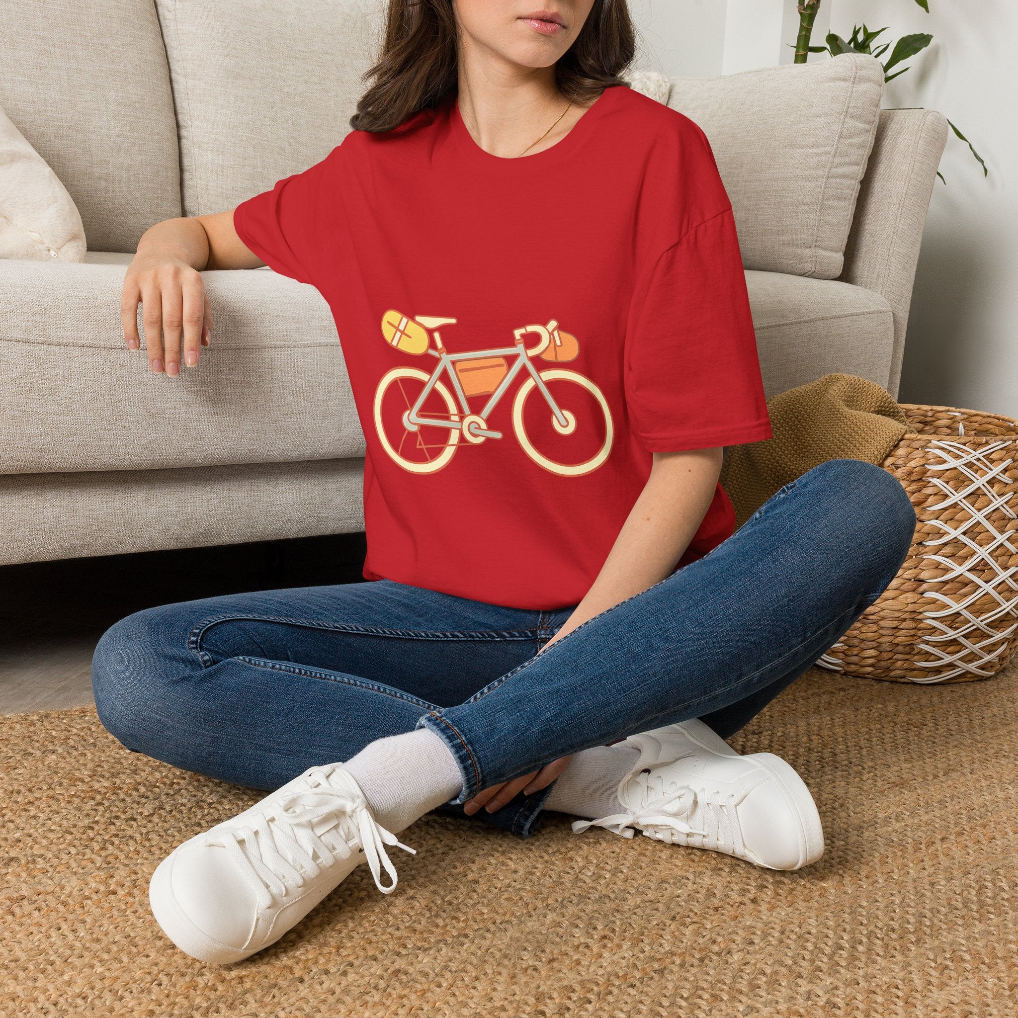 Sporty bikepacking t-shirt – gift for cyclists