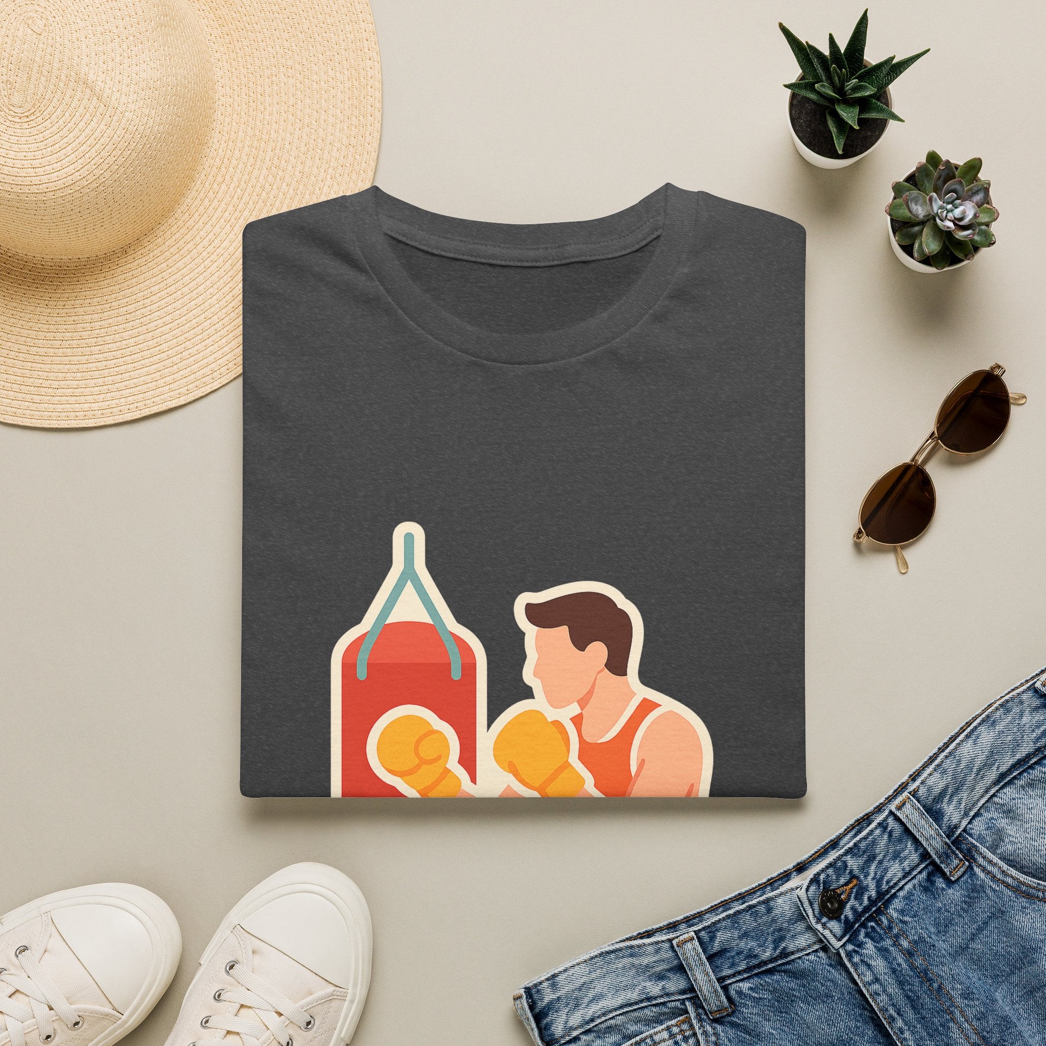 Premium Boxing Gym Unisex T-Shirt | Soft Comfortable Tee for Fight Fans
