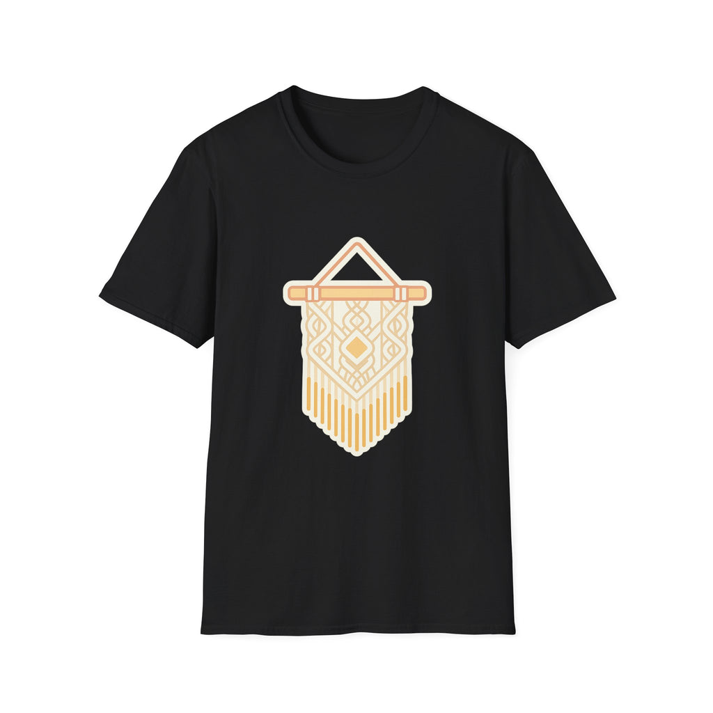 Macrame Unisex T-Shirt | Boho Art Print Tee for Men & Women