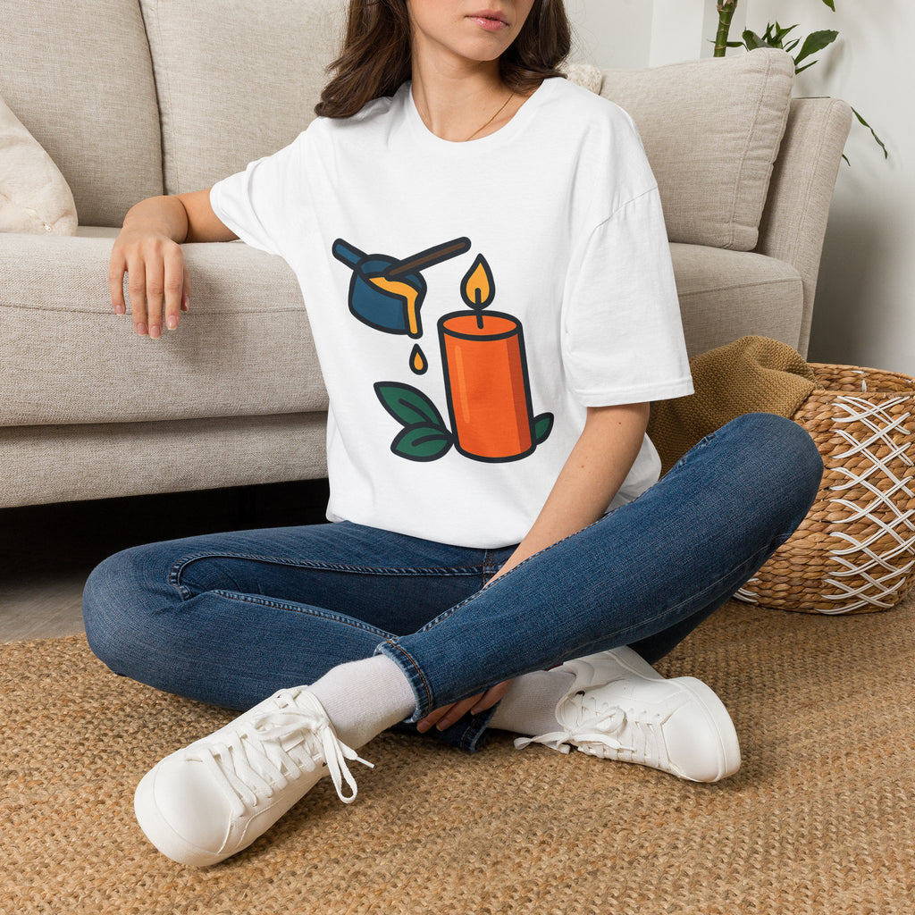 Candle making t-shirt with candle making design – for the candle maker in your life