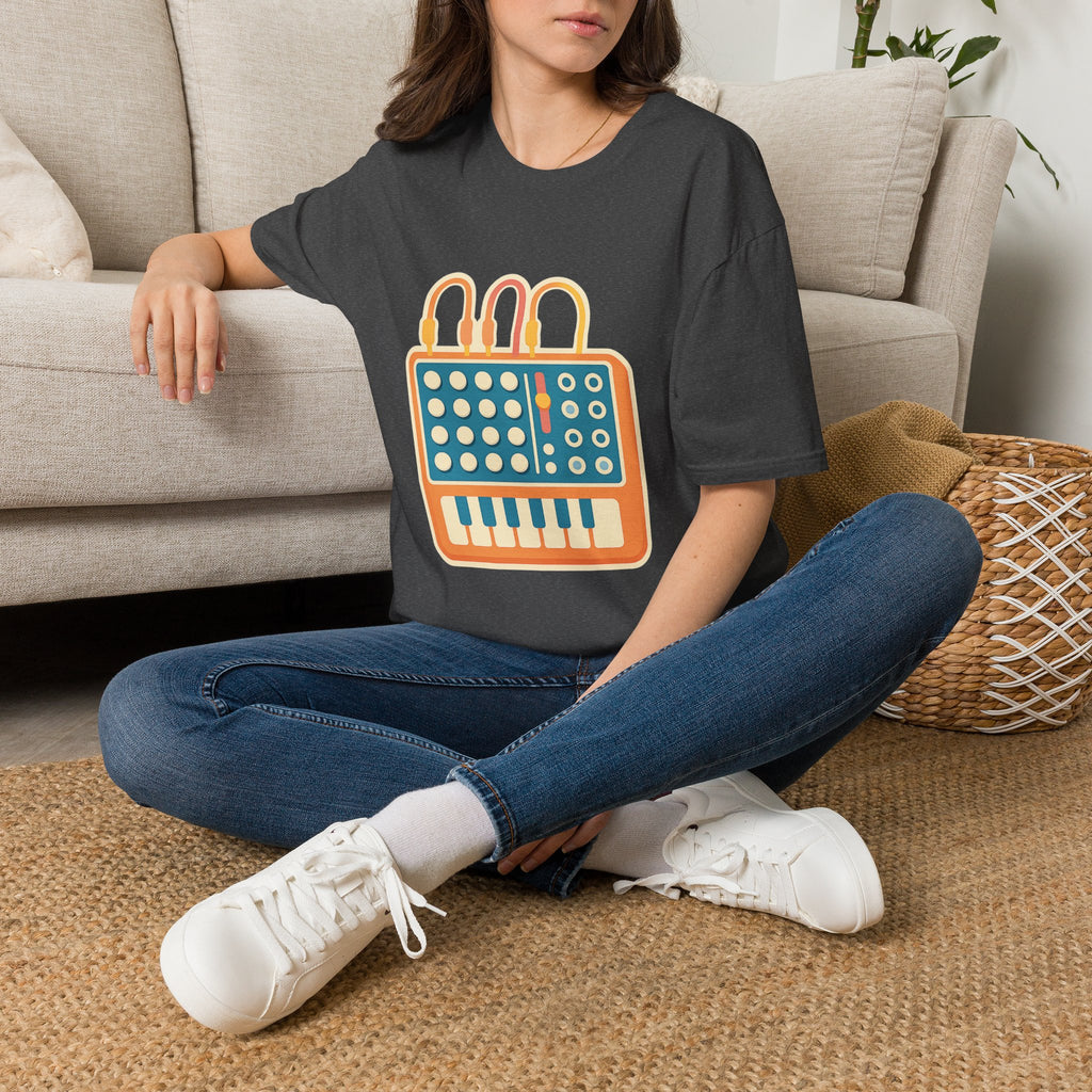 Modular Synthesis t-shirt with synthesizer modular design – gift for synth enthusiasts