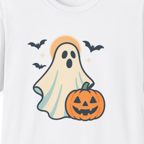 Spooky Halloween T-Shirt | Unisex Tee with Creepy Ghost Design