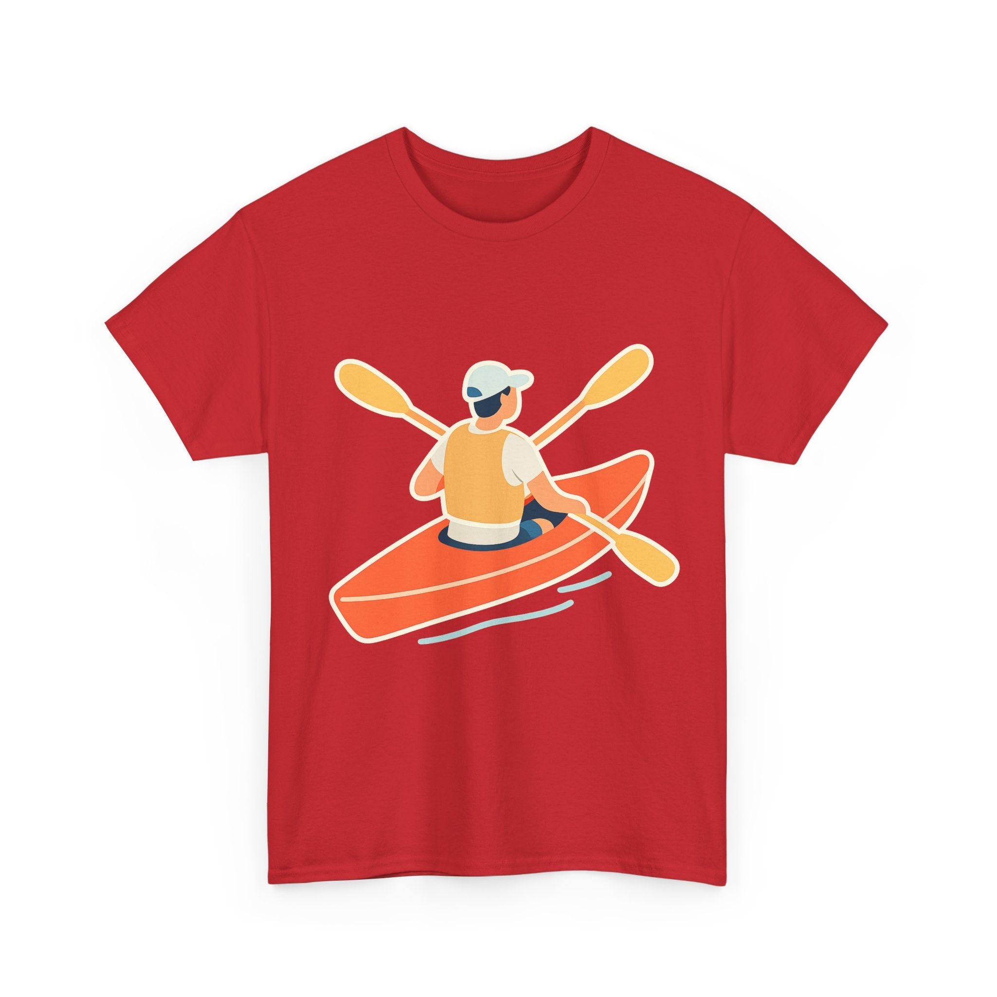 Kayaking Paddling Adventure Unisex T-Shirt - Soft Comfort Cotton Tee