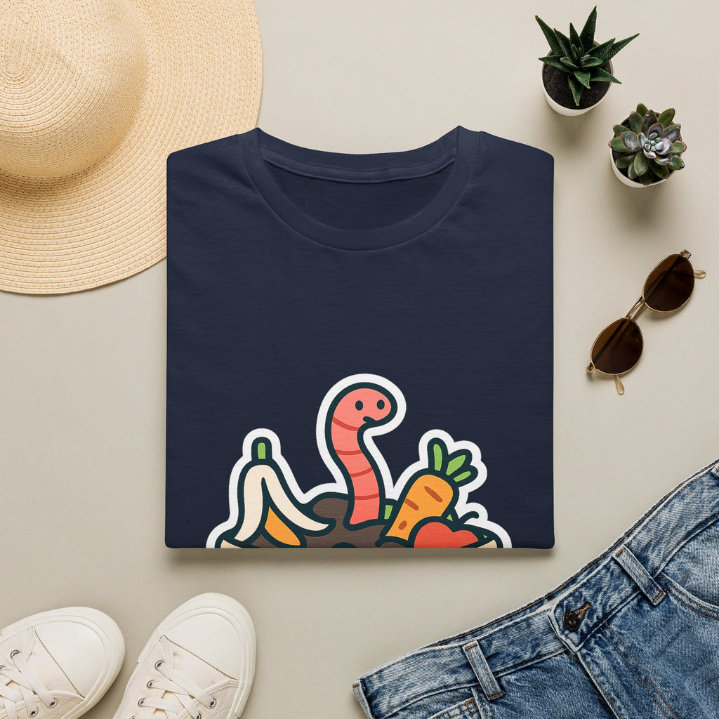 Worm Composting t-shirt with worm composting design – gift for vermicomposting enthusiasts