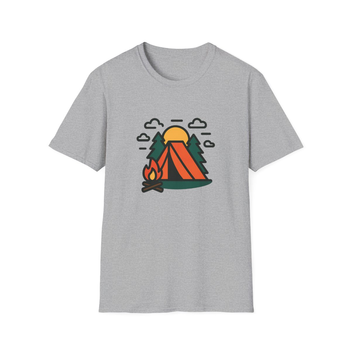 Camping Outdoors Gift T-Shirt — Anniversary Gift for Grandma