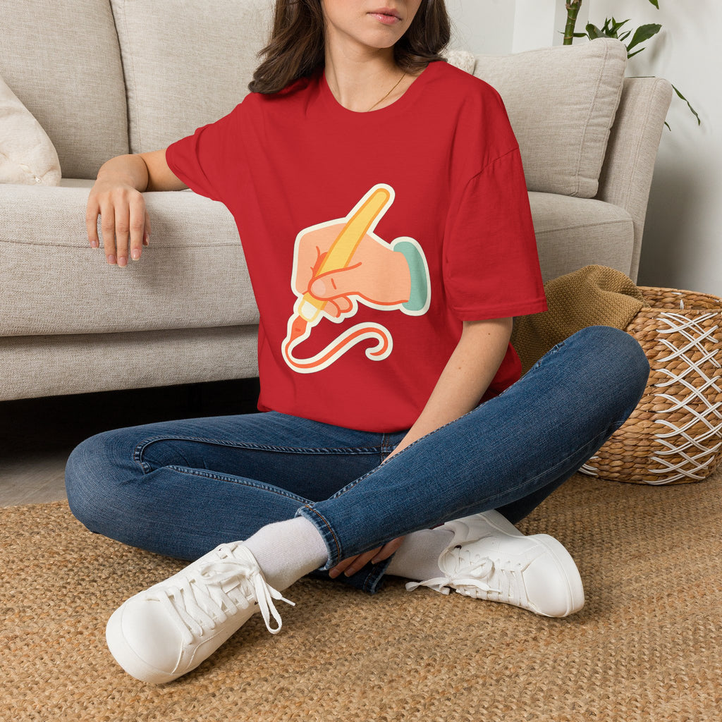 Hand Lettering Calligraphy Graphic T-Shirt