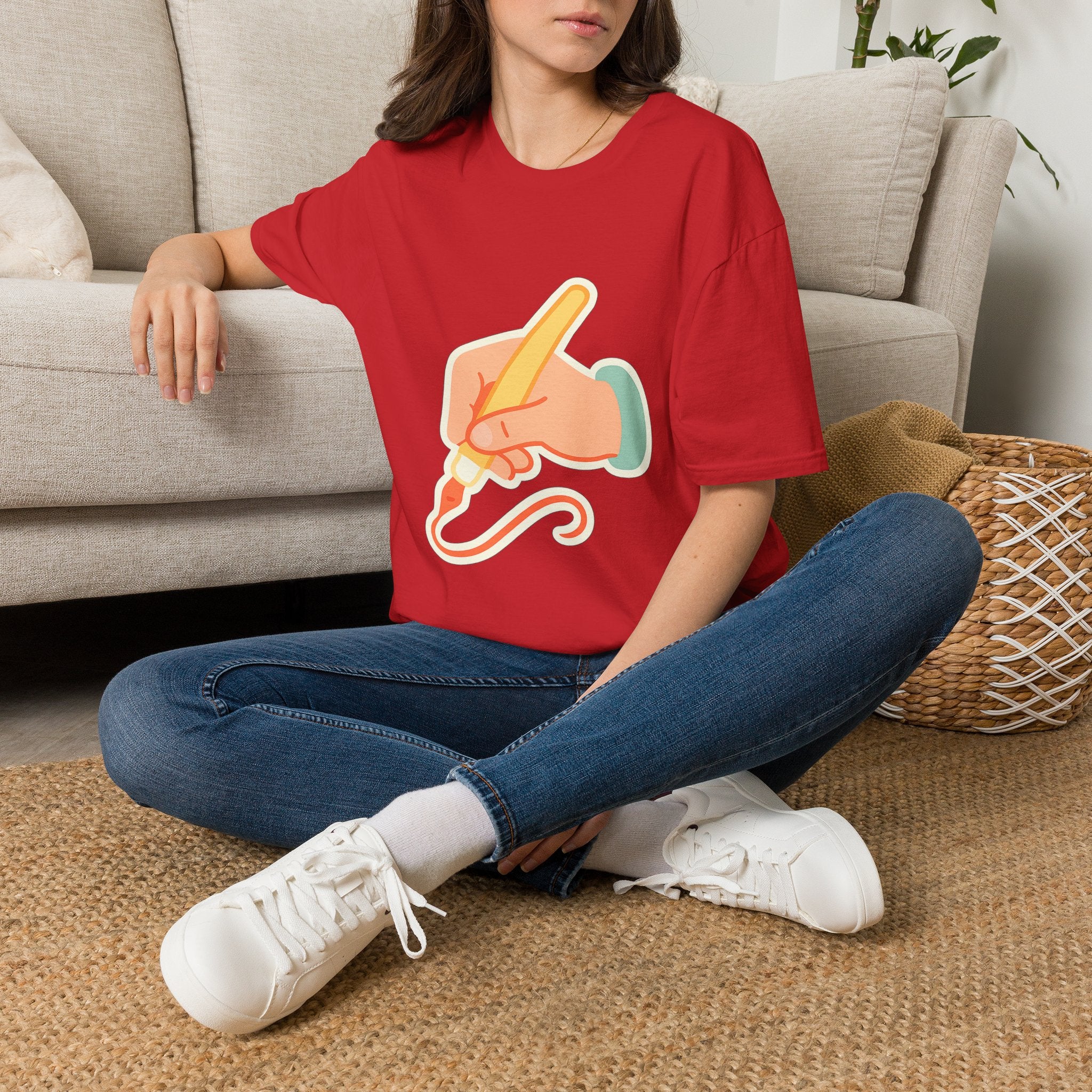Hand Lettering Calligraphy Graphic T-Shirt