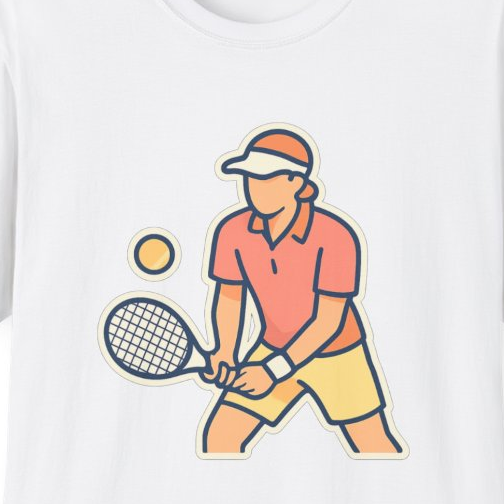 Tennis Player Unisex T-Shirt | Soft Comfortable Tee for Court Lovers