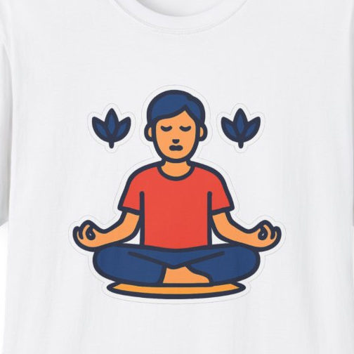 Meditation Mindfulness Unisex T-Shirt - Soft Comfortable Tee for Peace Seekers