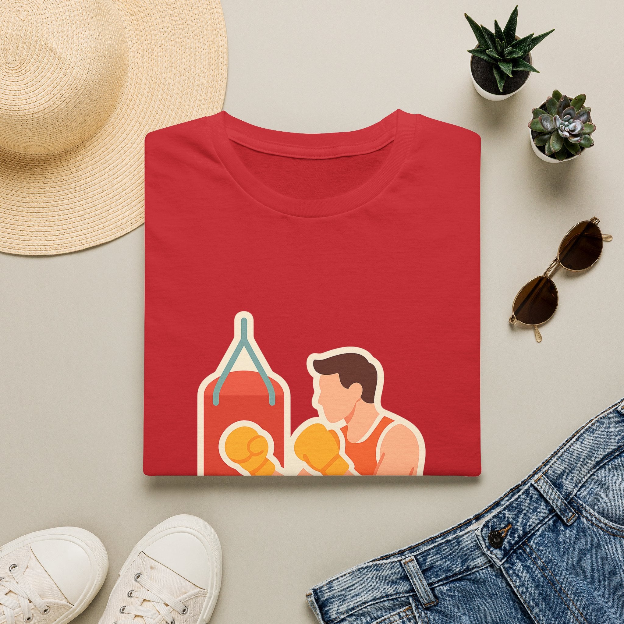 Premium Boxing Gym Unisex T-Shirt | Soft Comfortable Tee for Fight Fans