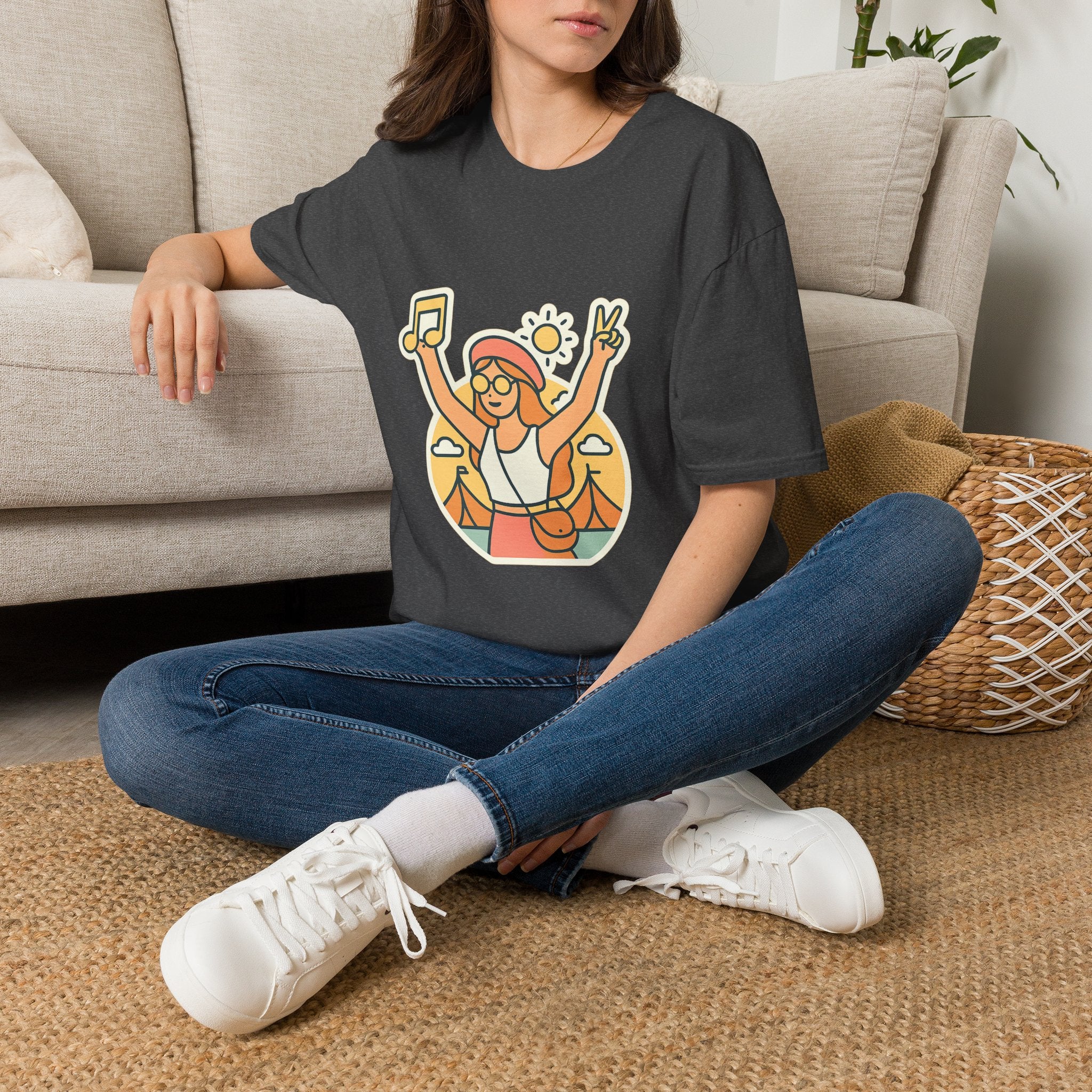 Music Festival Unisex T-Shirt - Perfect Anniversary Gift for Girlfriend