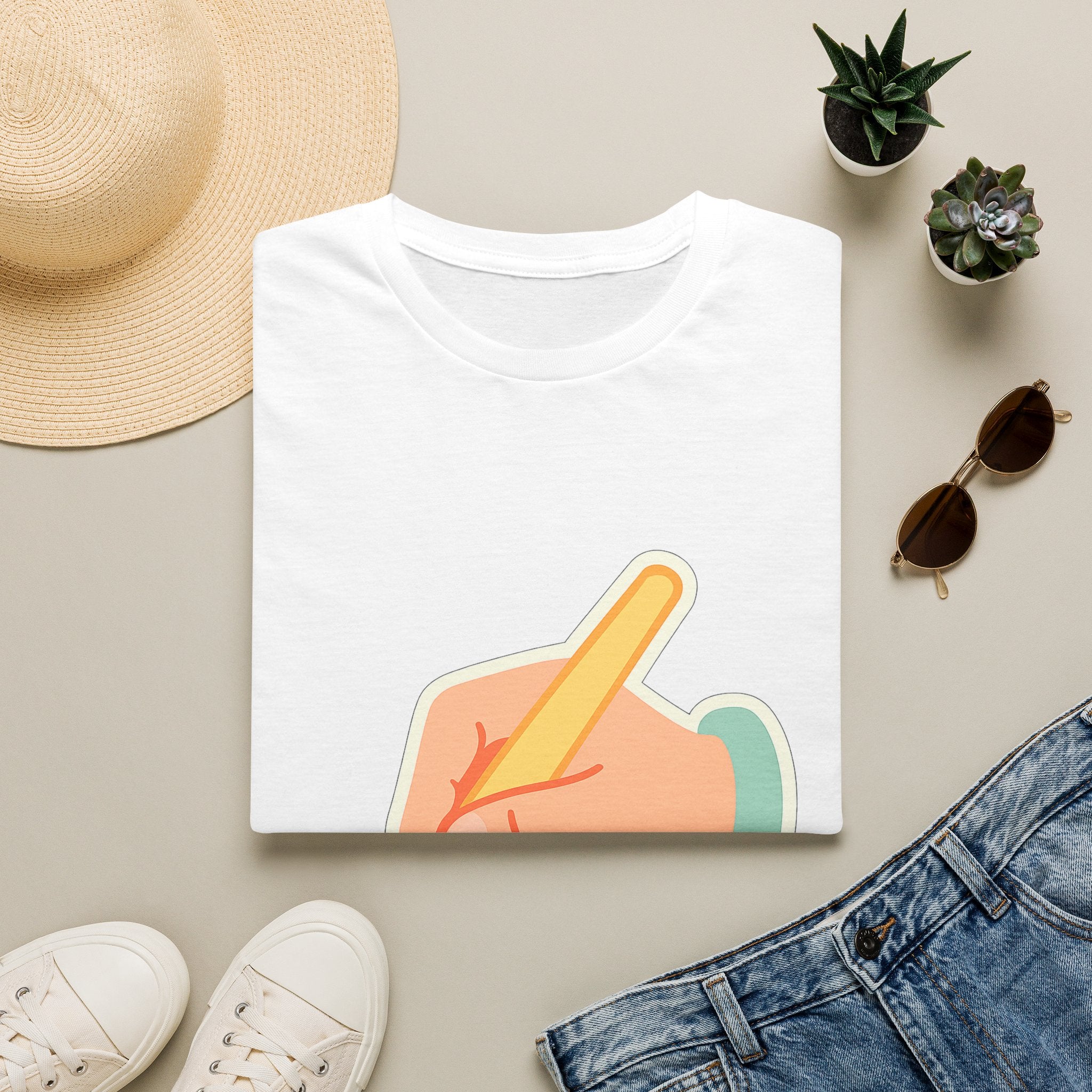 Hand Lettering Calligraphy Graphic T-Shirt