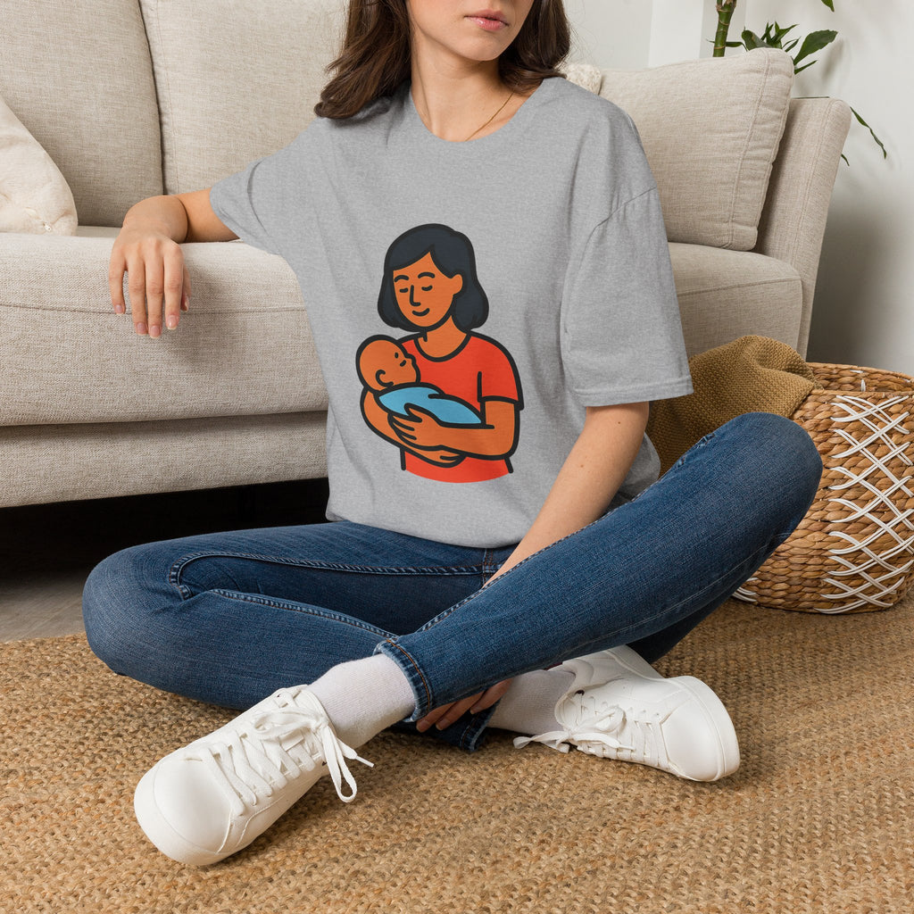 New Mom t-shirt with funny motherhood design – gift for new moms