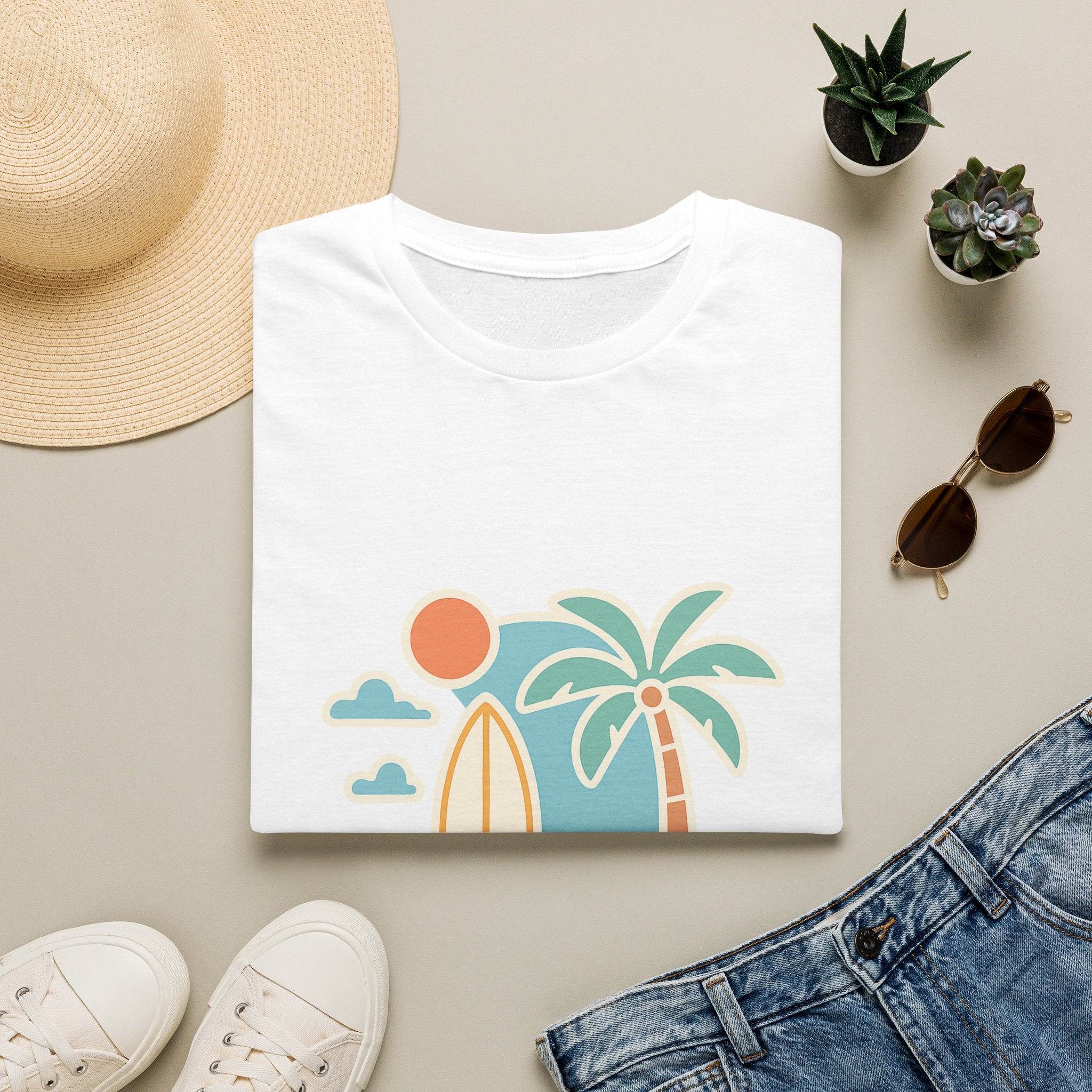 Vintage Beach Vibes Unisex T-Shirt | Soft Comfort Tee for Summer