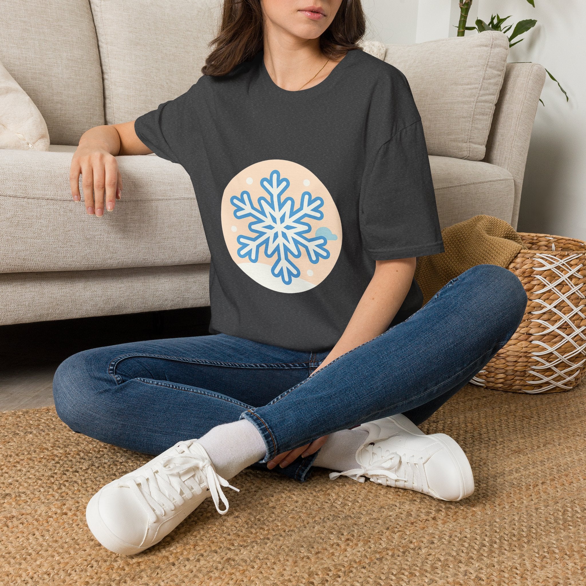 Winter Snowflake Unisex T-Shirt - Perfect Birthday Gift for Husband