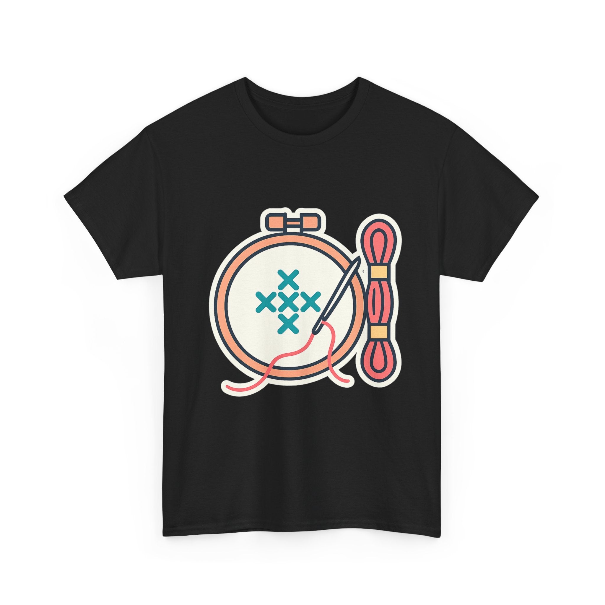 Cross Stitch Unisex T-Shirt | Soft Cotton Tee for Needlework Lovers