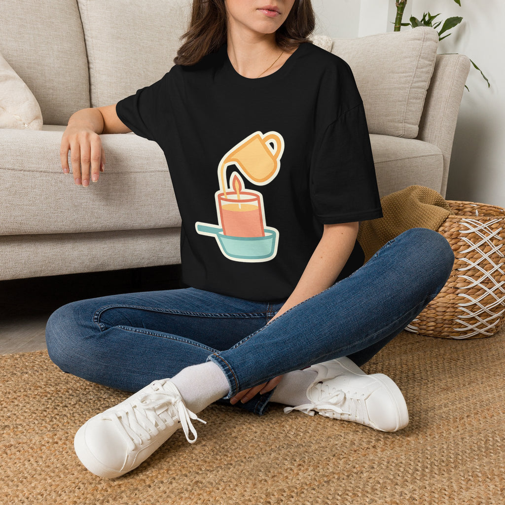 Cute candle making t-shirt – gift for her