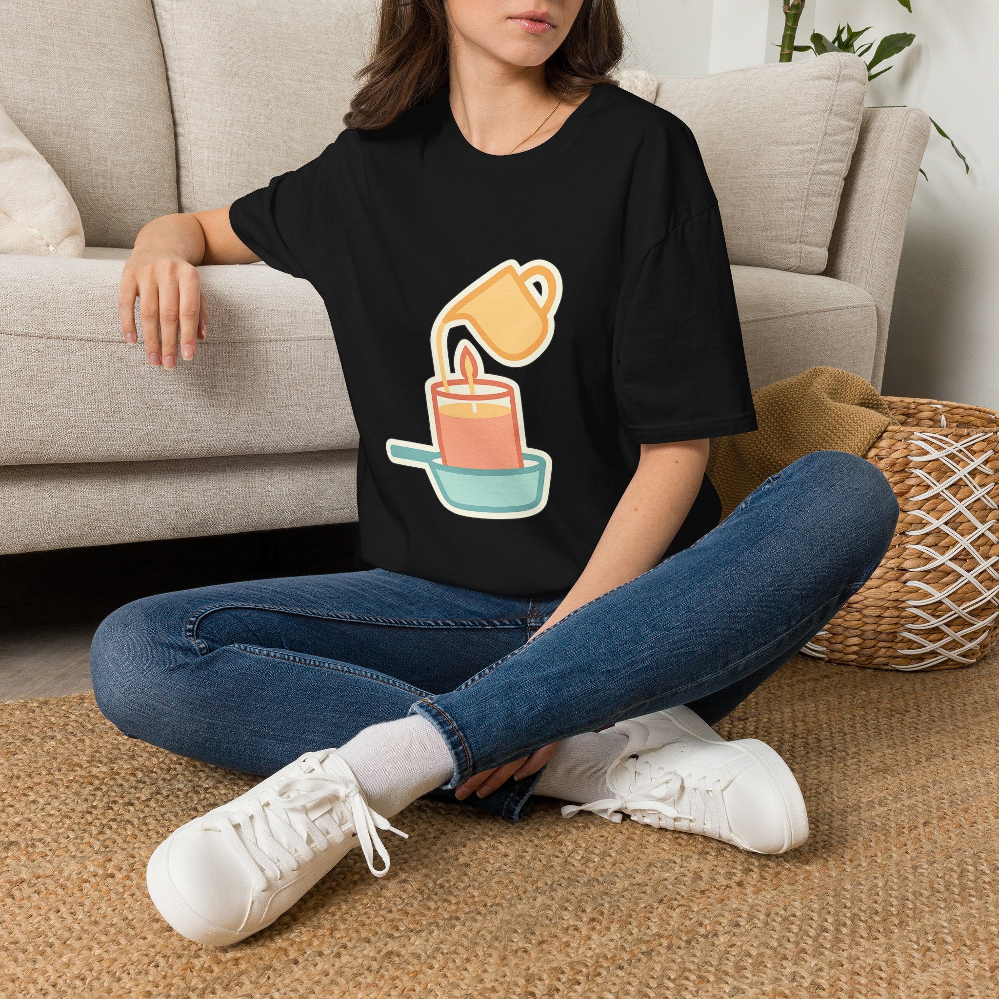 Cute candle making t-shirt – gift for her