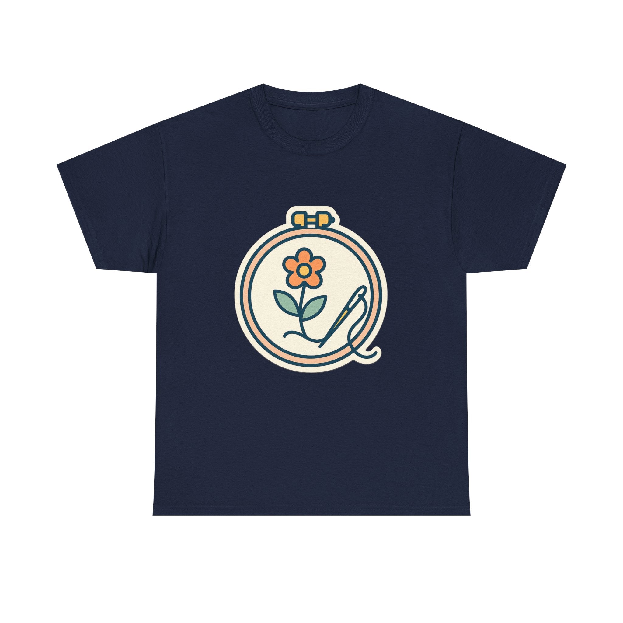 Embroidered Art Unisex T-Shirt | Comfortable Cotton Tee for Art Lovers