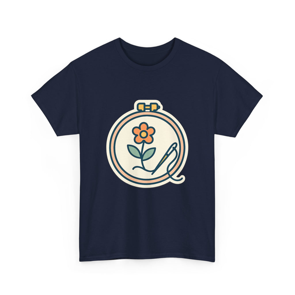 Embroidered Art Unisex T-Shirt | Comfortable Cotton Tee for Art Lovers