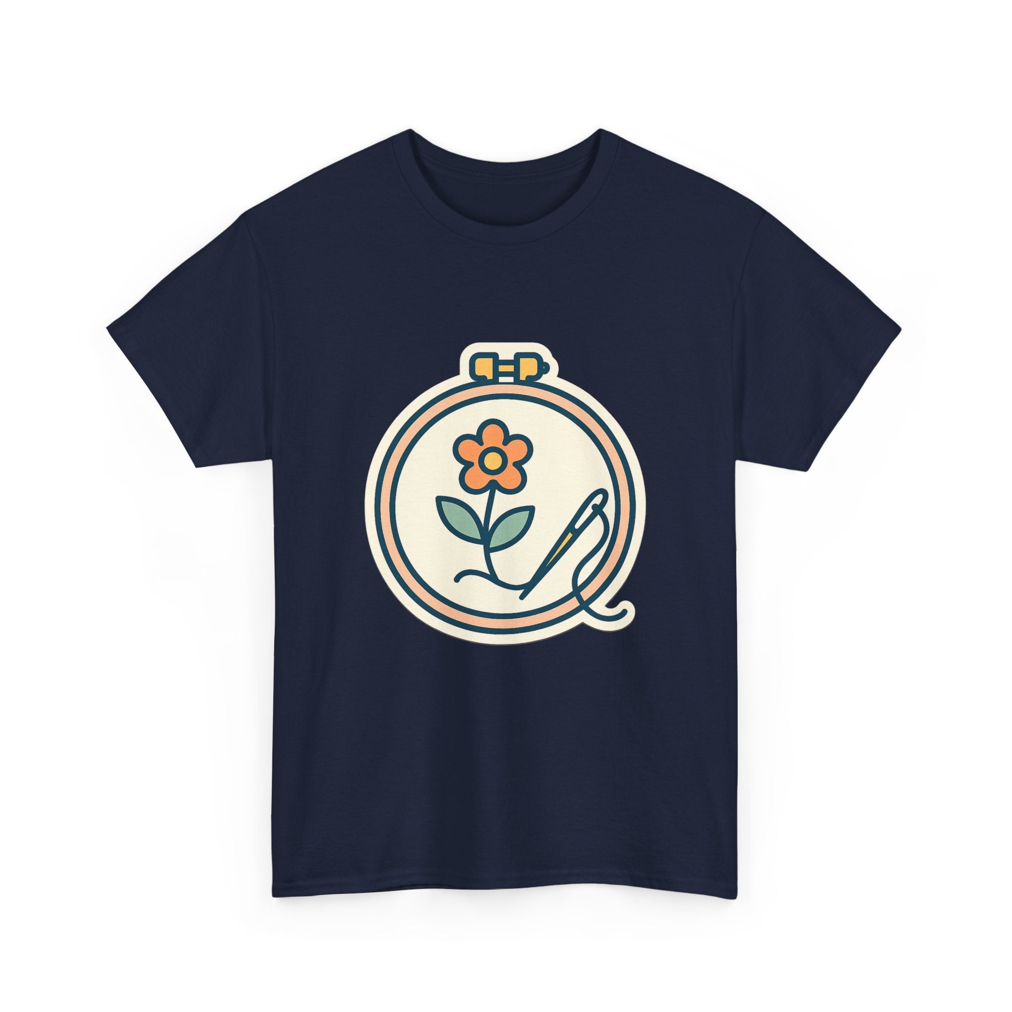 Embroidered Art Unisex T-Shirt | Comfortable Cotton Tee for Art Lovers