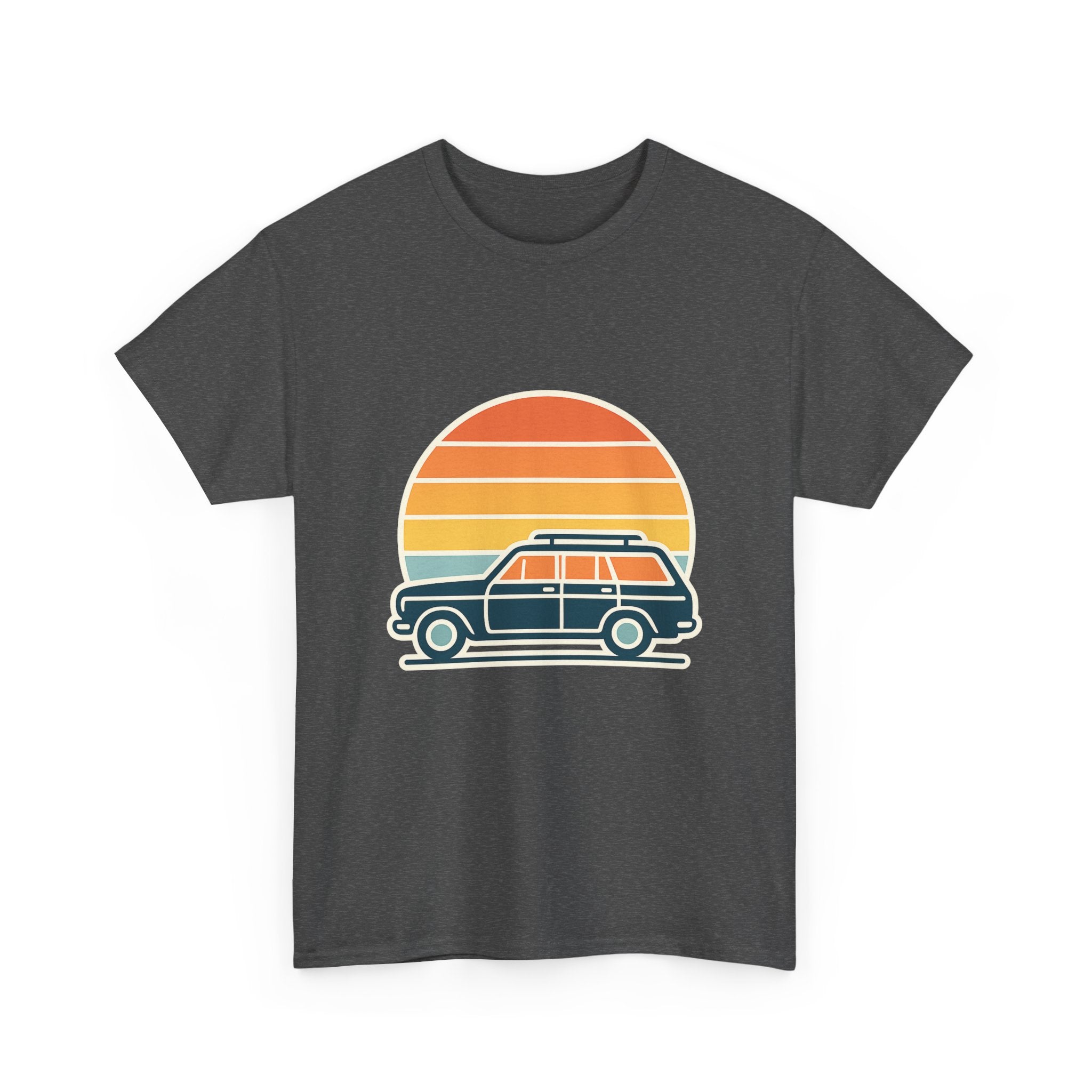 Vintage Retro Sunset T-Shirt | Unisex Cotton Tee | Boho Style Apparel