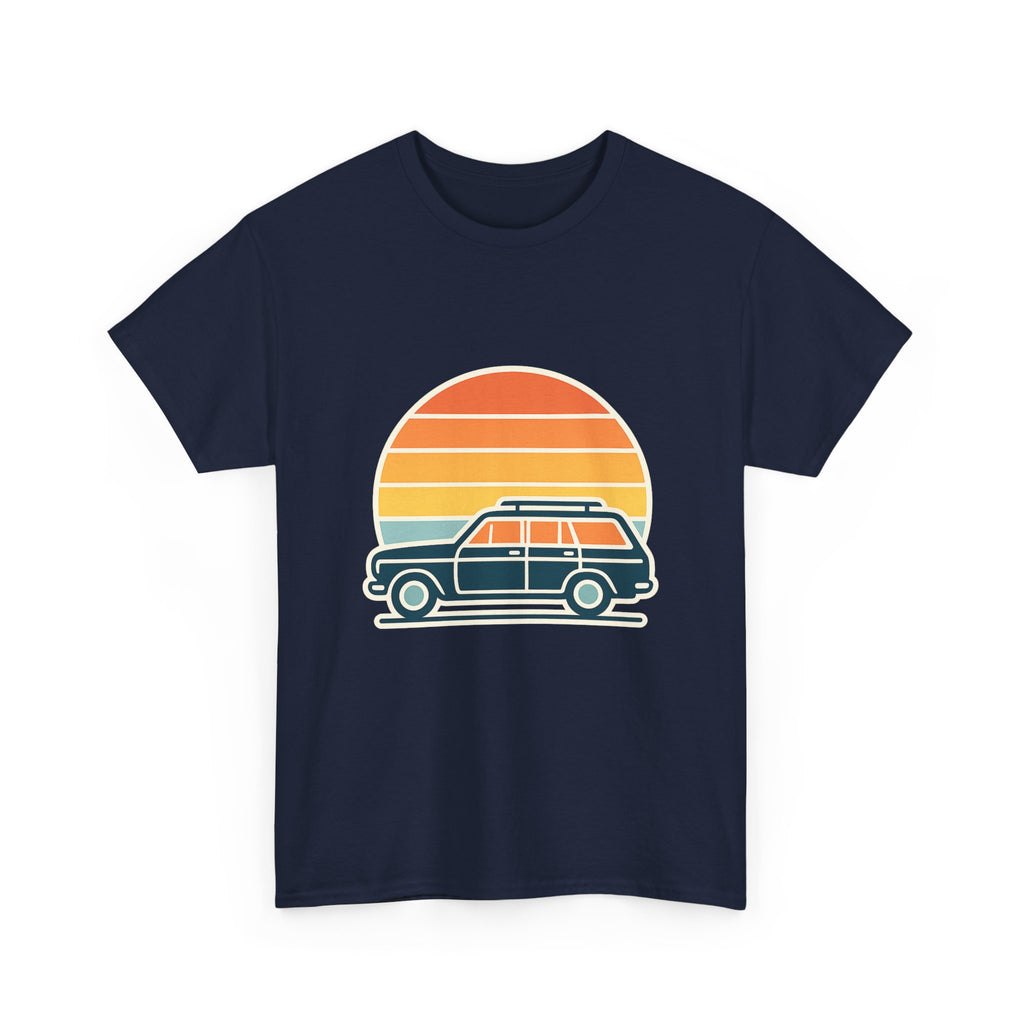 Vintage Retro Sunset T-Shirt | Unisex Cotton Tee | Boho Style Apparel
