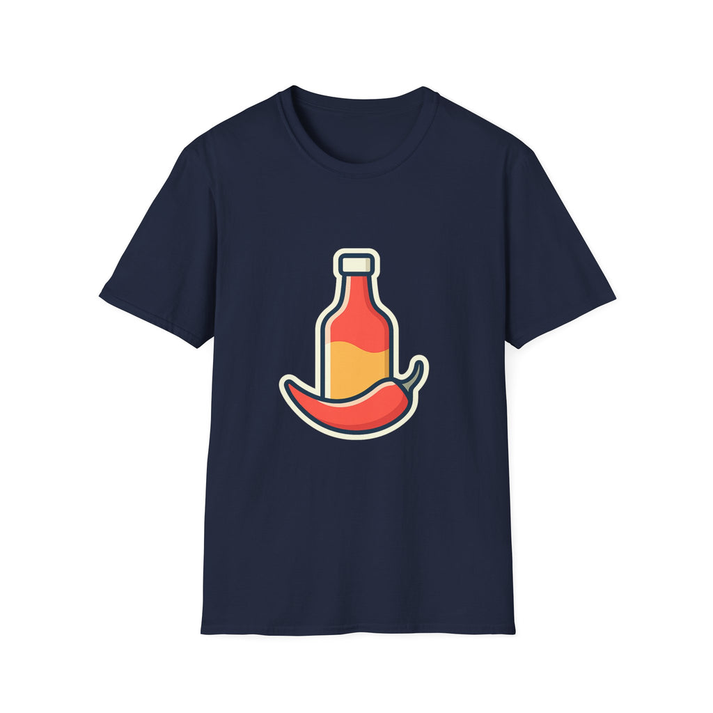 Hot Sauce & Chili Lover Unisex T-Shirt | Soft Cotton Tee for Spicy Food Fans
