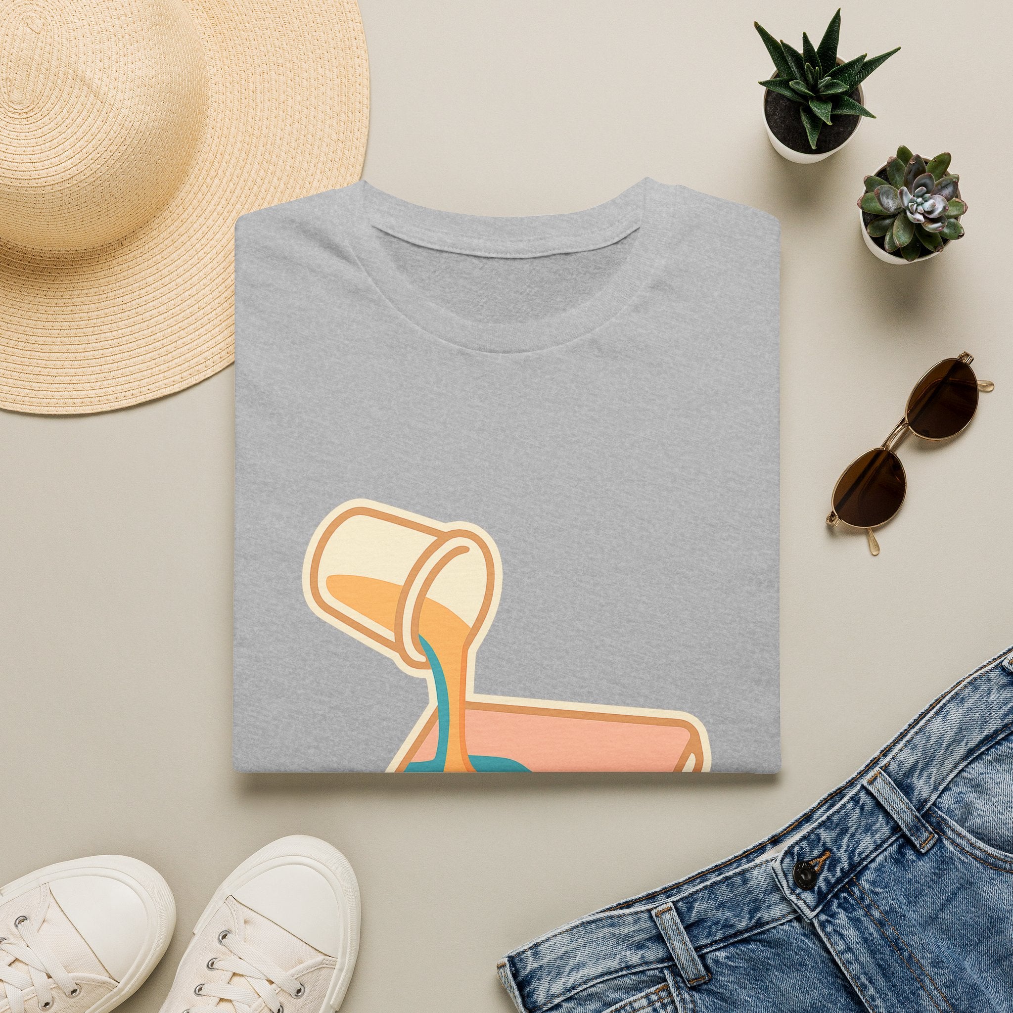 Resin Art Unisex T-Shirt | Unique Abstract Design Tee for Art Lovers