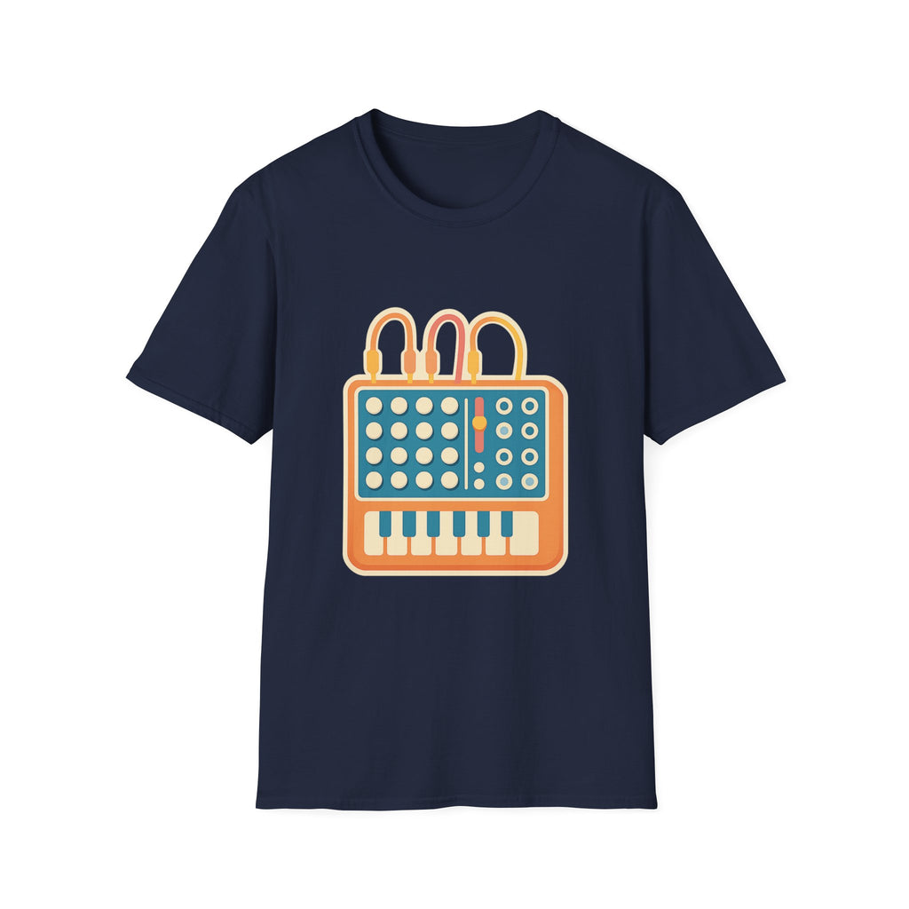 Modular Synthesis t-shirt with synthesizer modular design – gift for synth enthusiasts