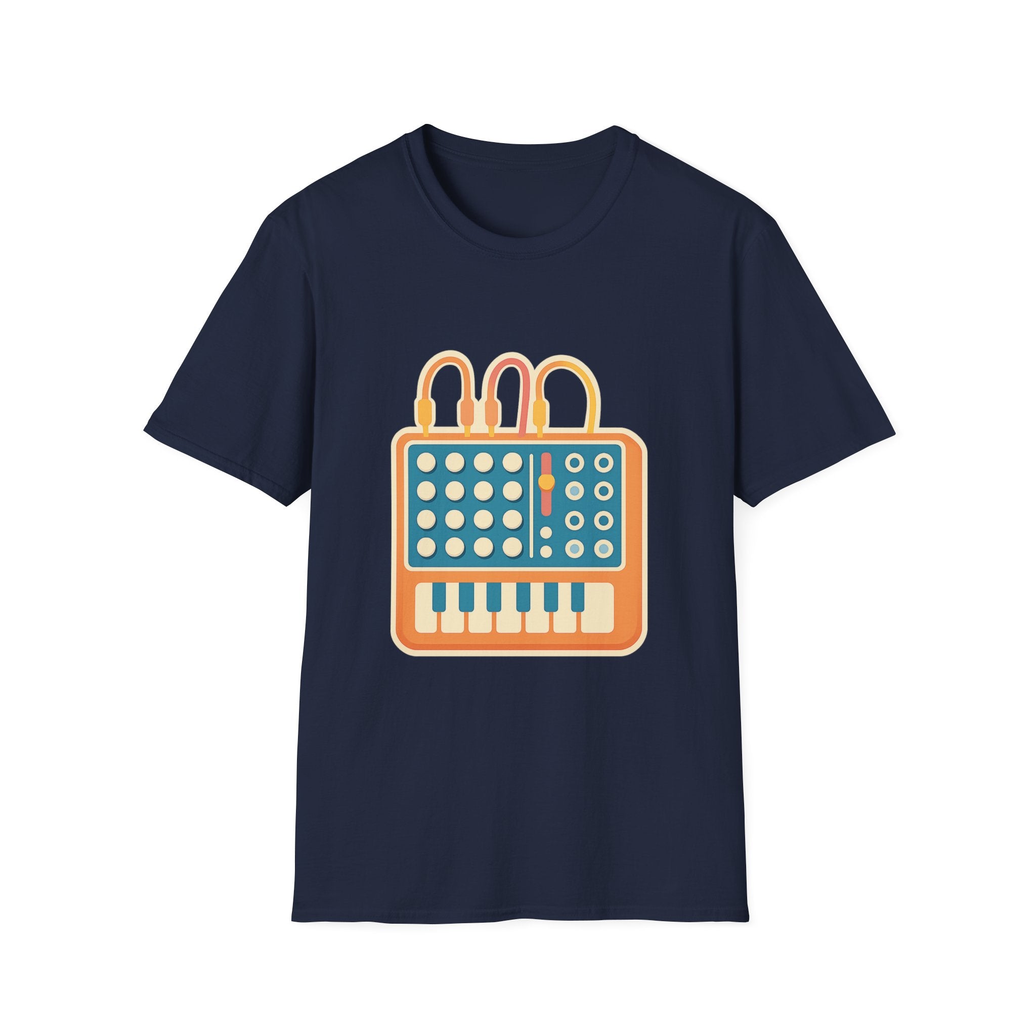 Modular Synthesis t-shirt with synthesizer modular design – gift for synth enthusiasts