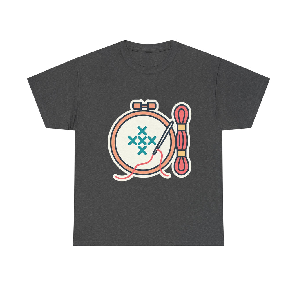 Cross Stitch Unisex T-Shirt | Soft Cotton Tee for Needlework Lovers