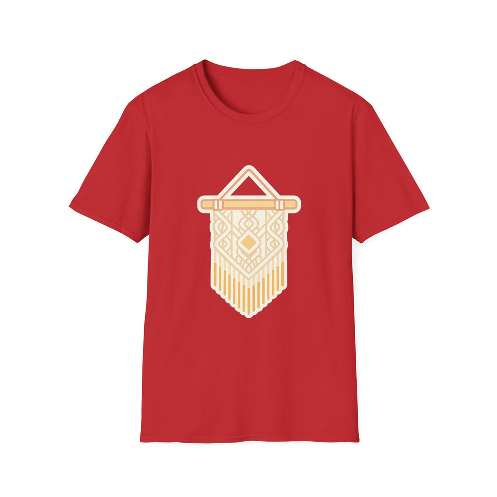 Macrame Unisex T-Shirt | Boho Art Print Tee for Men & Women