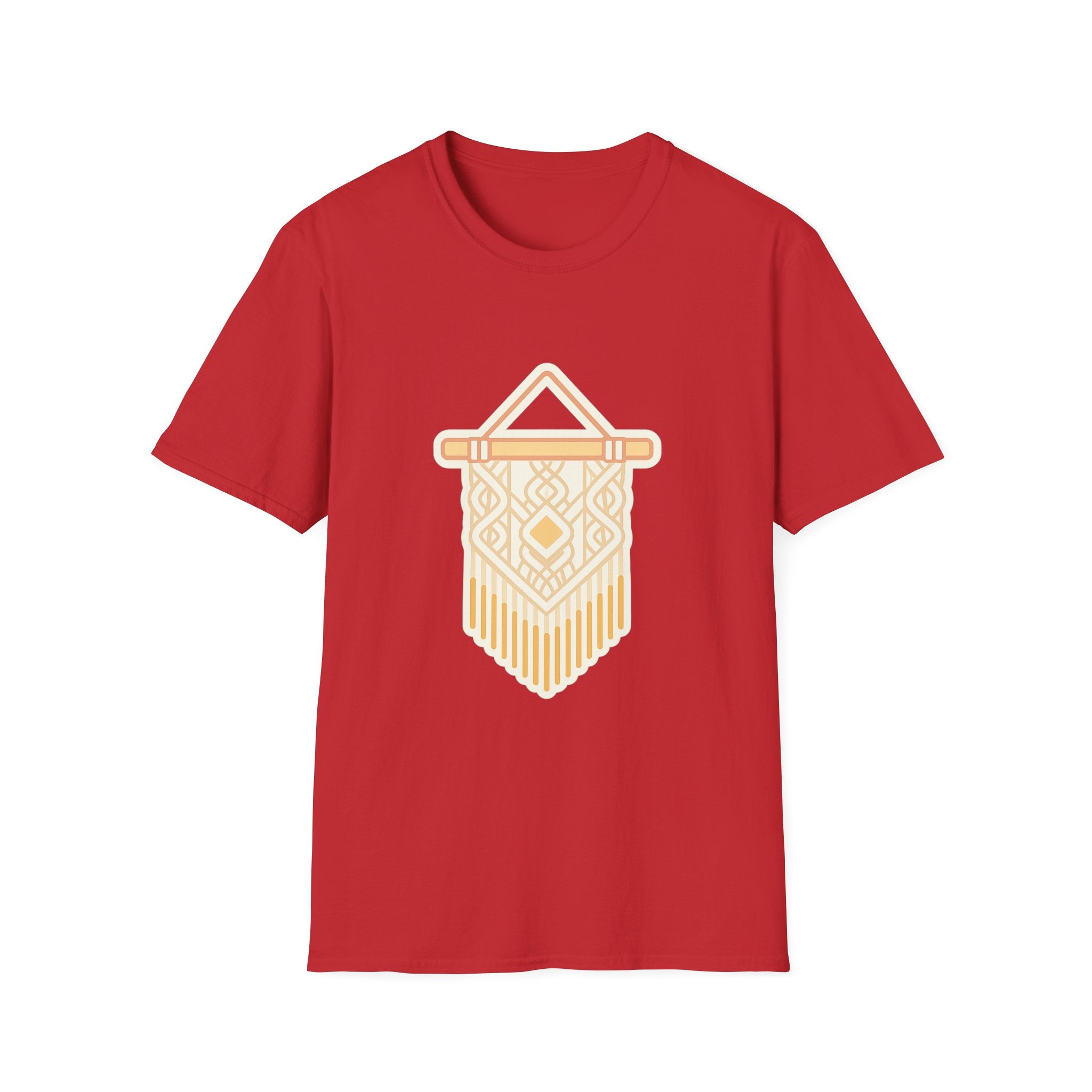 Macrame Unisex T-Shirt | Boho Art Print Tee for Men & Women