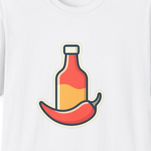 Hot Sauce & Chili Lover Unisex T-Shirt | Soft Cotton Tee for Spicy Food Fans